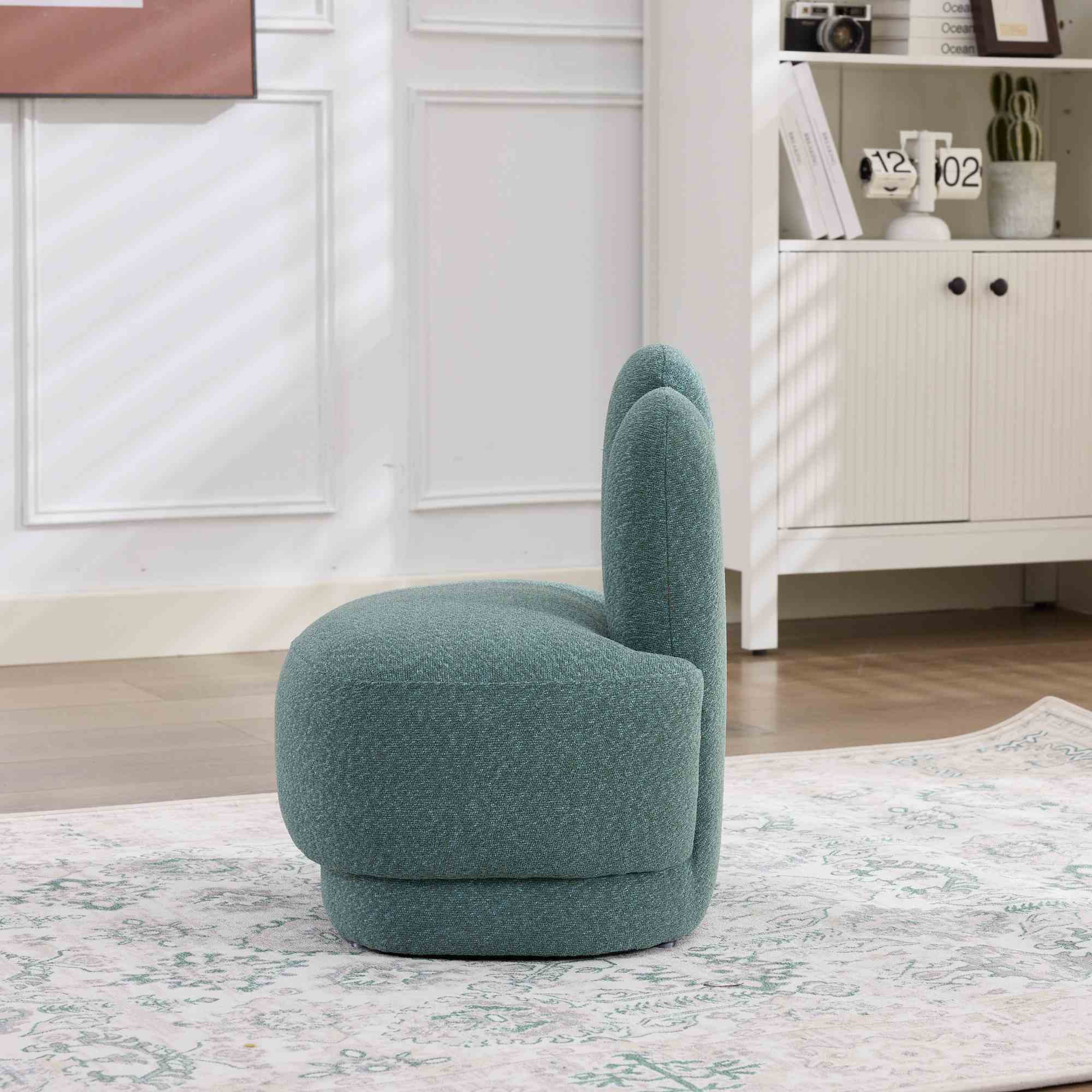 Texture tissu ultra doux pouf Bunny-Ear Vert sauge