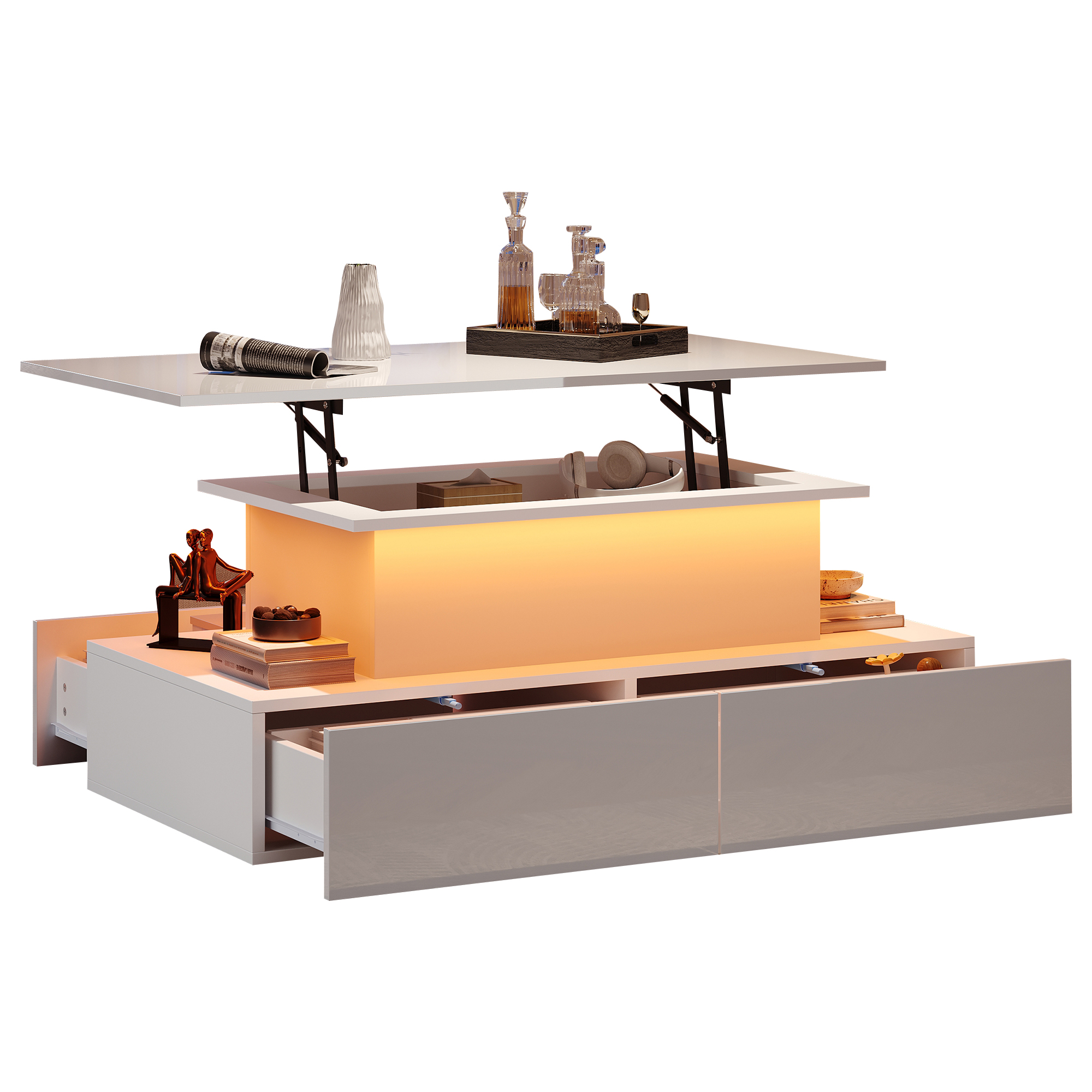 Table Basse Lift-Up Design Moderne