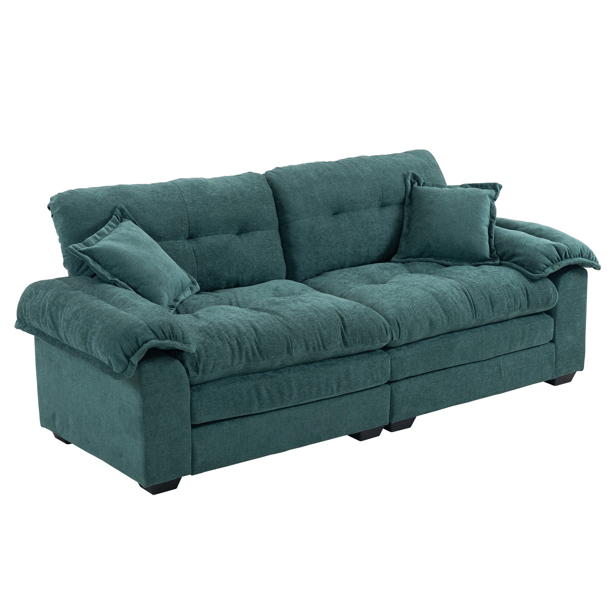 Canapé chenille 84 pouces confort 2-3 personnes design moderne