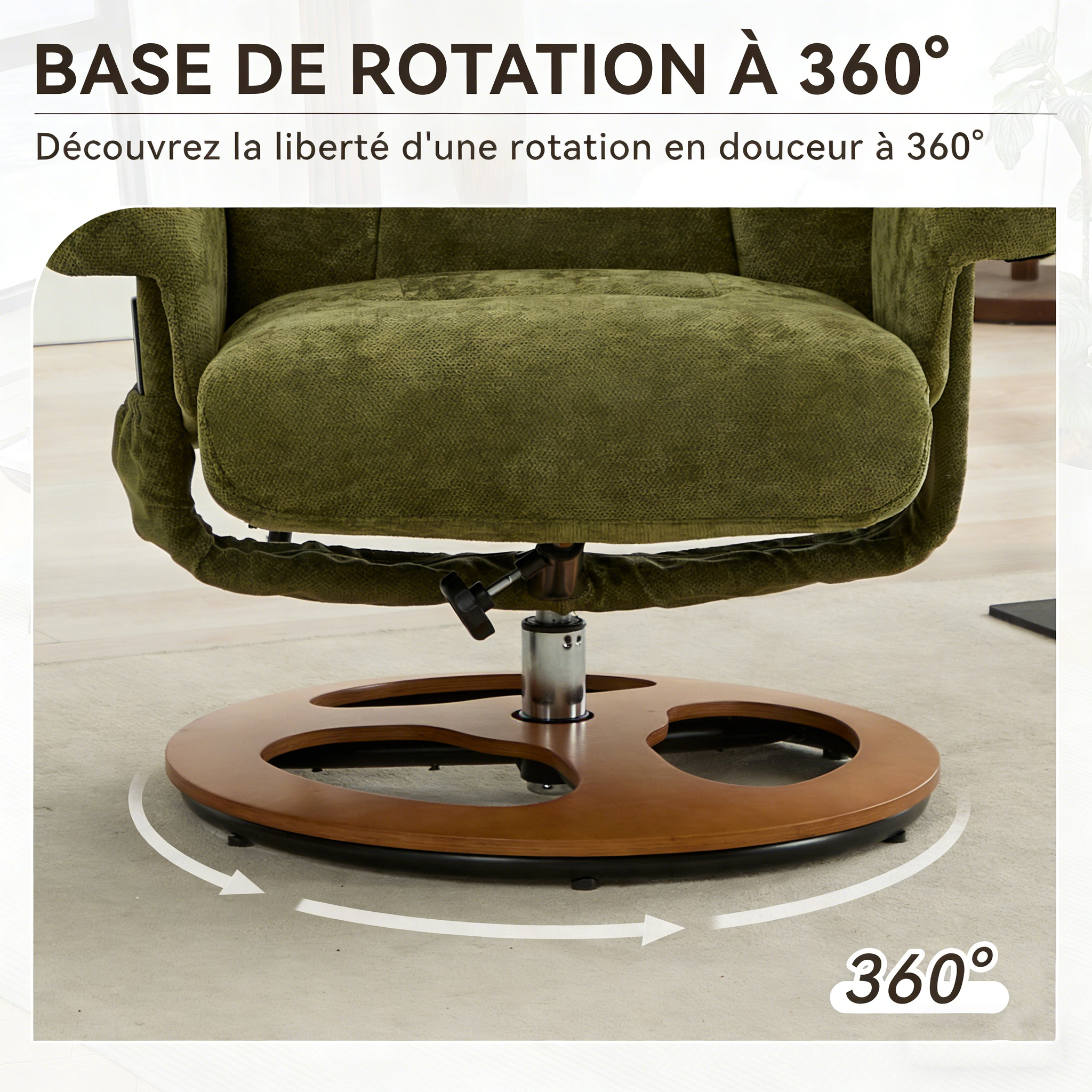 Fauteuil massage 5 points chauffage fonction détente profonde