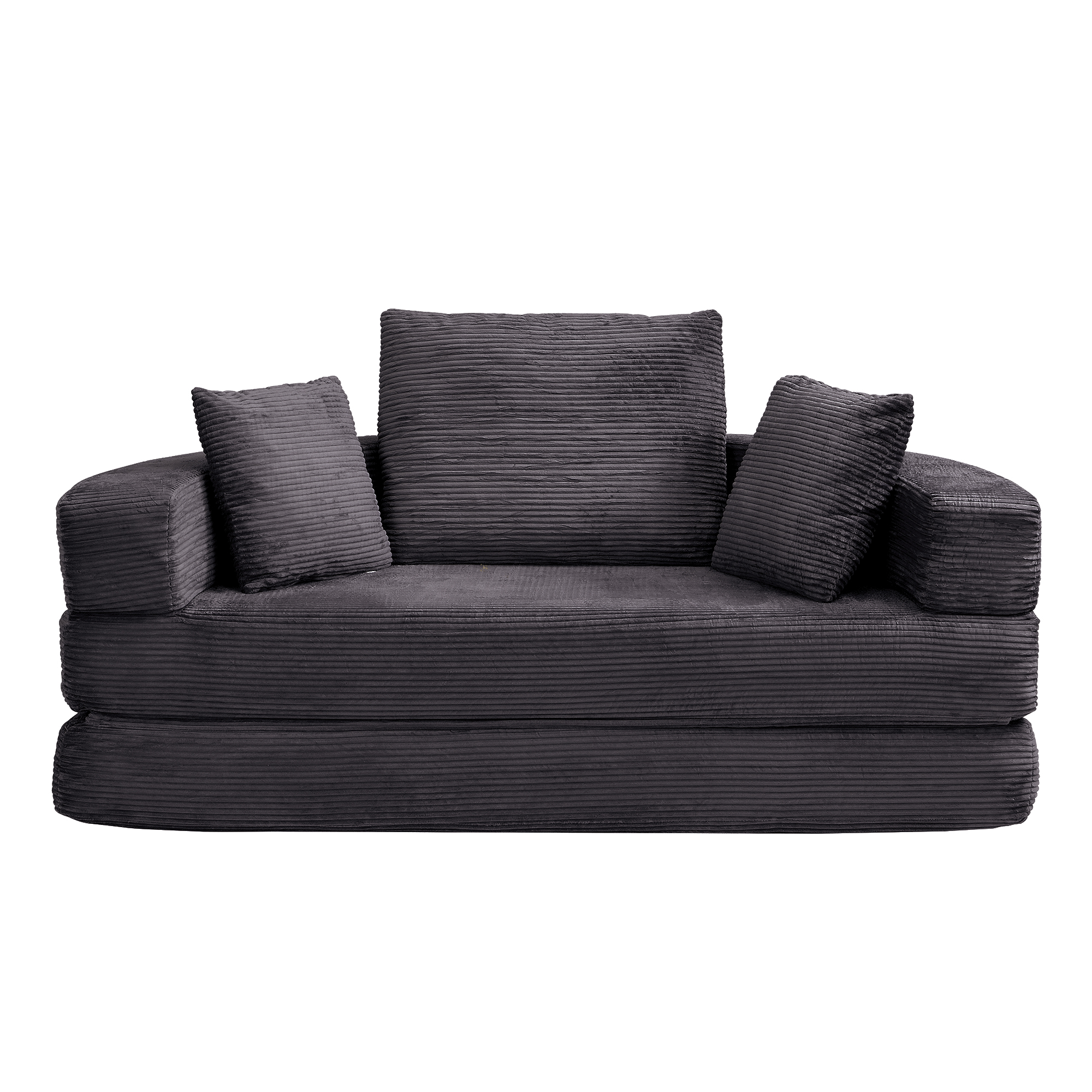 Vue détaillée tissu velours côtelé