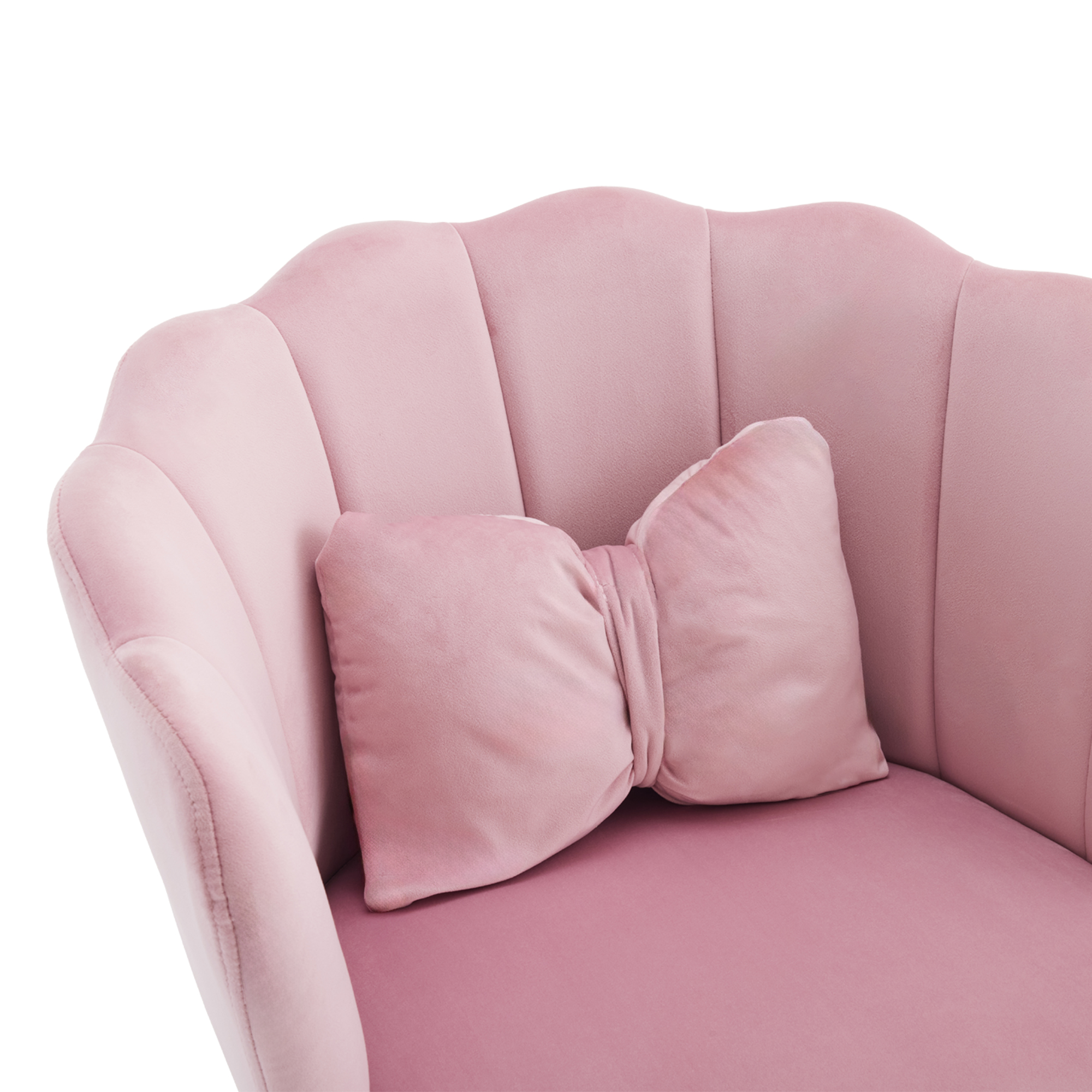 Fauteuil baignoire rose luxueux pour salon et chambre
