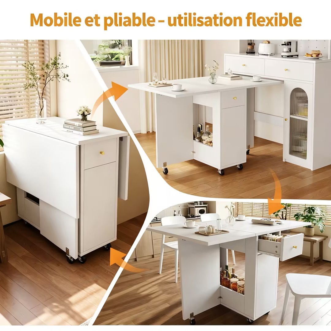 Table mobile et pliable