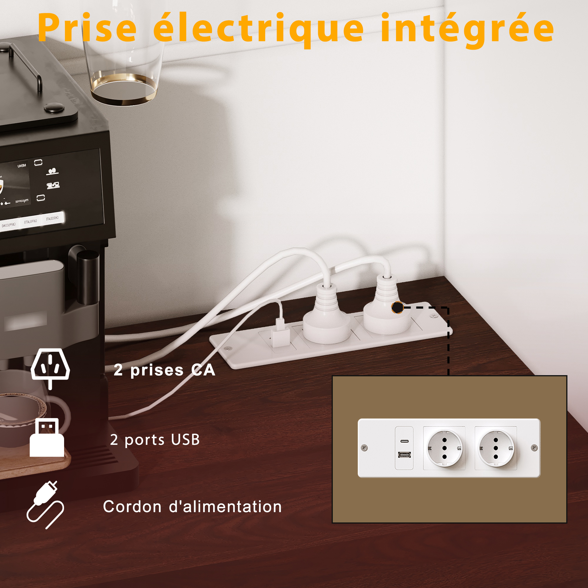 Panneau perforé et rangement