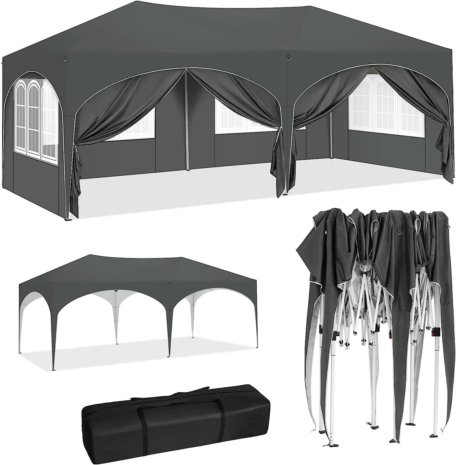 Gazebo 3x6m Gris