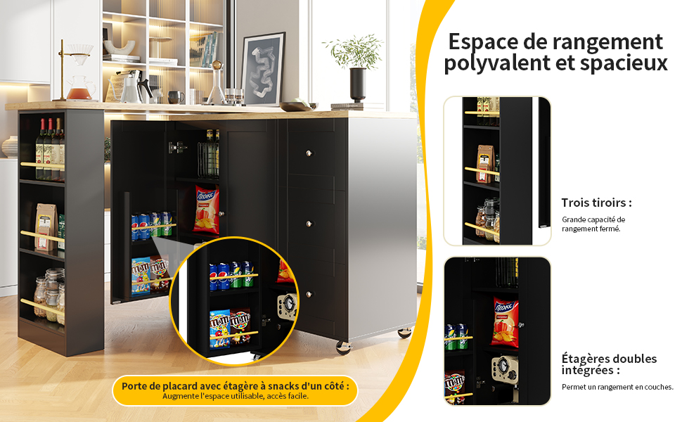 Table bar matériau MDF haute qualité robuste durable