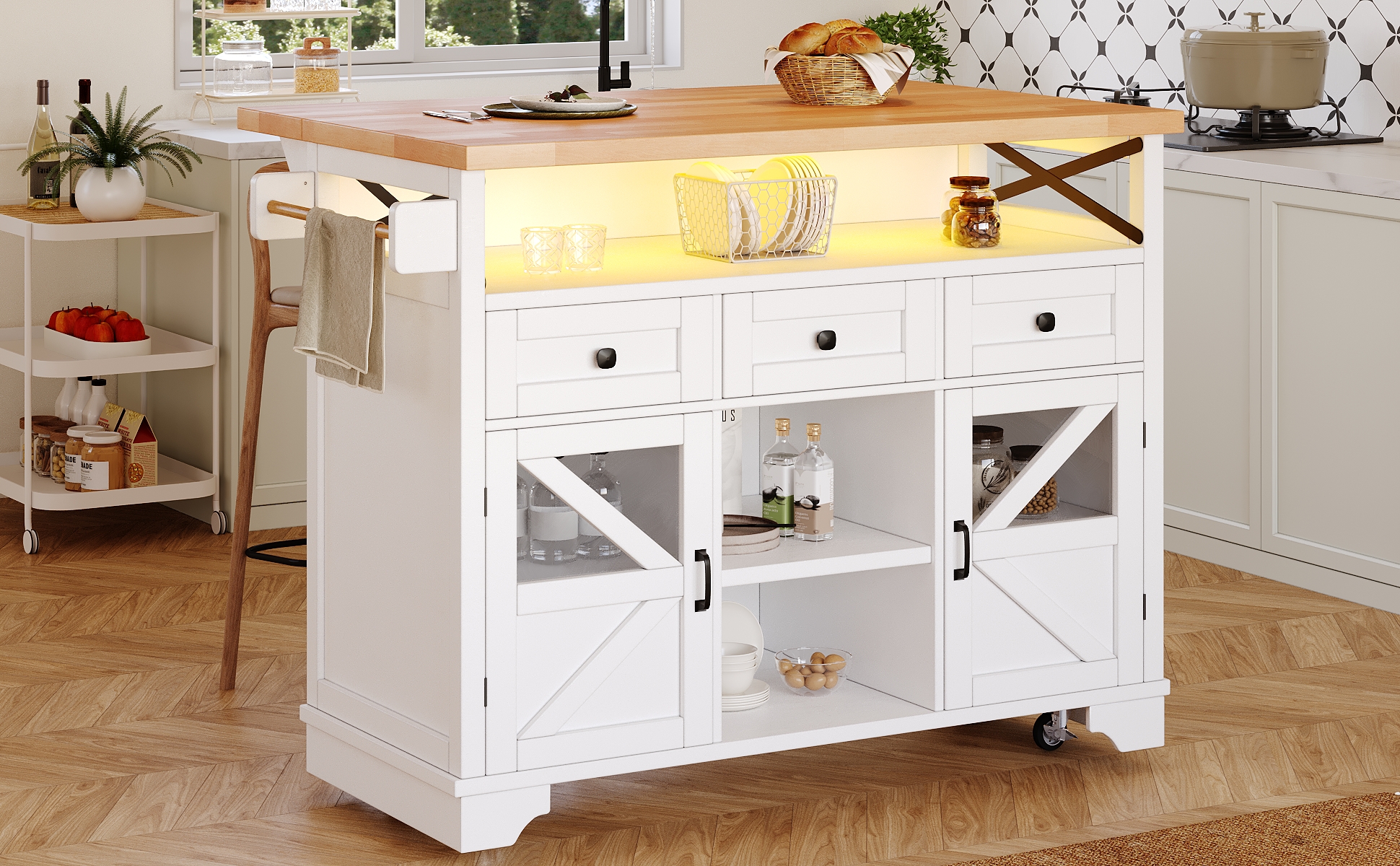 Chariot de cuisine multifonction