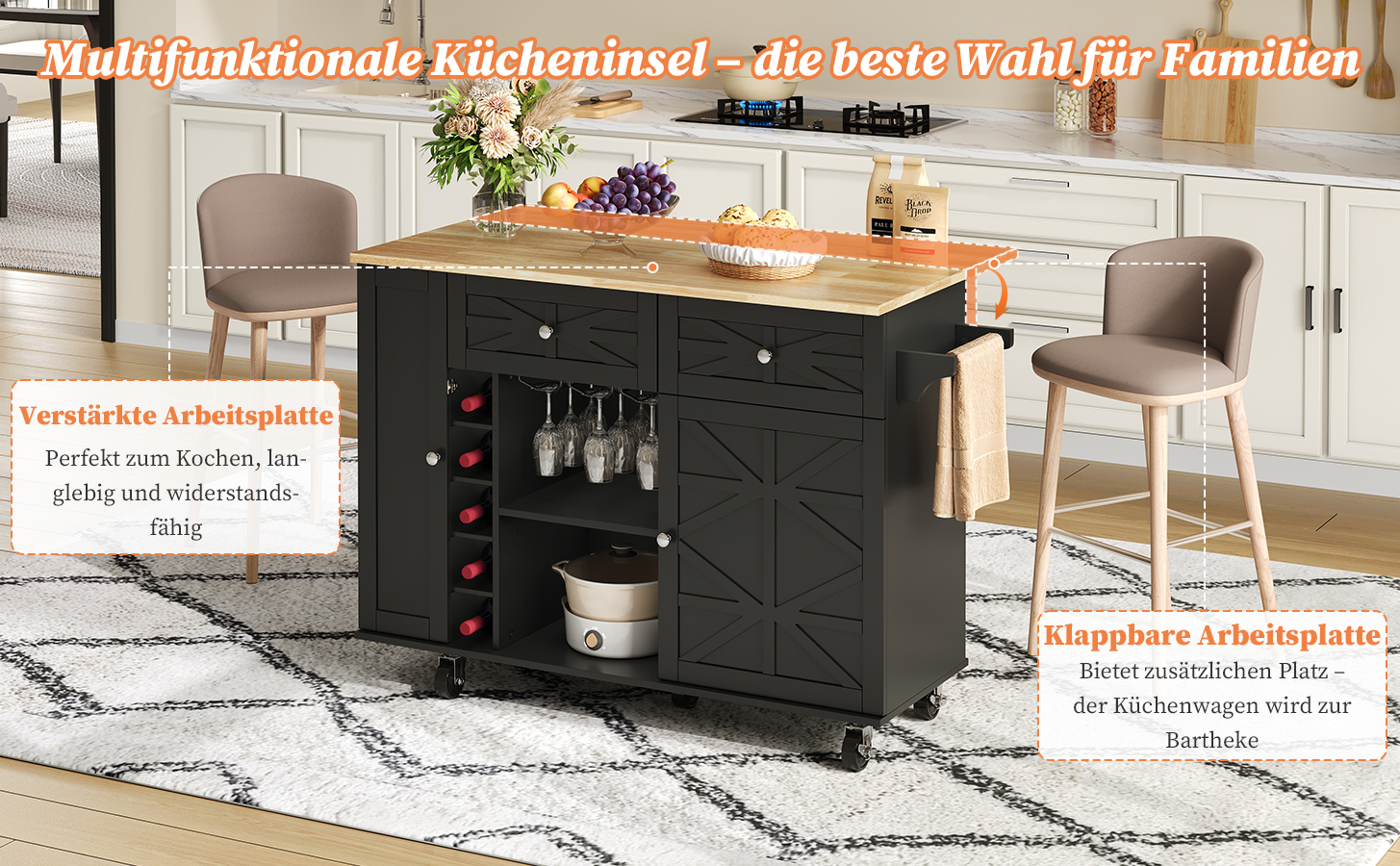 Chariot von cuisine Design modern et praktisch