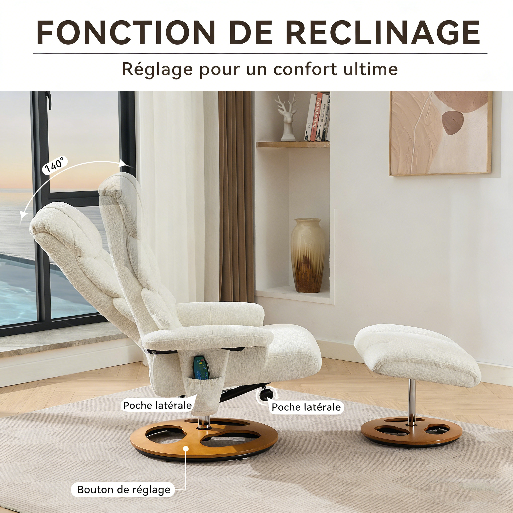 Fauteuil charge maximale 110kg assemblage facile 30min