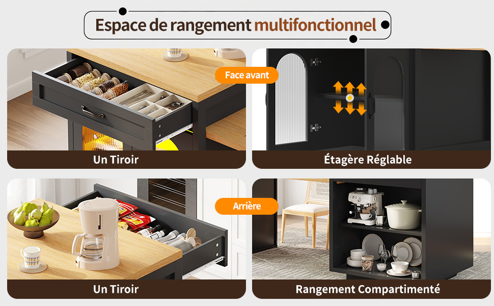 Îlot de cuisine éclairage LED RGB contrôle app