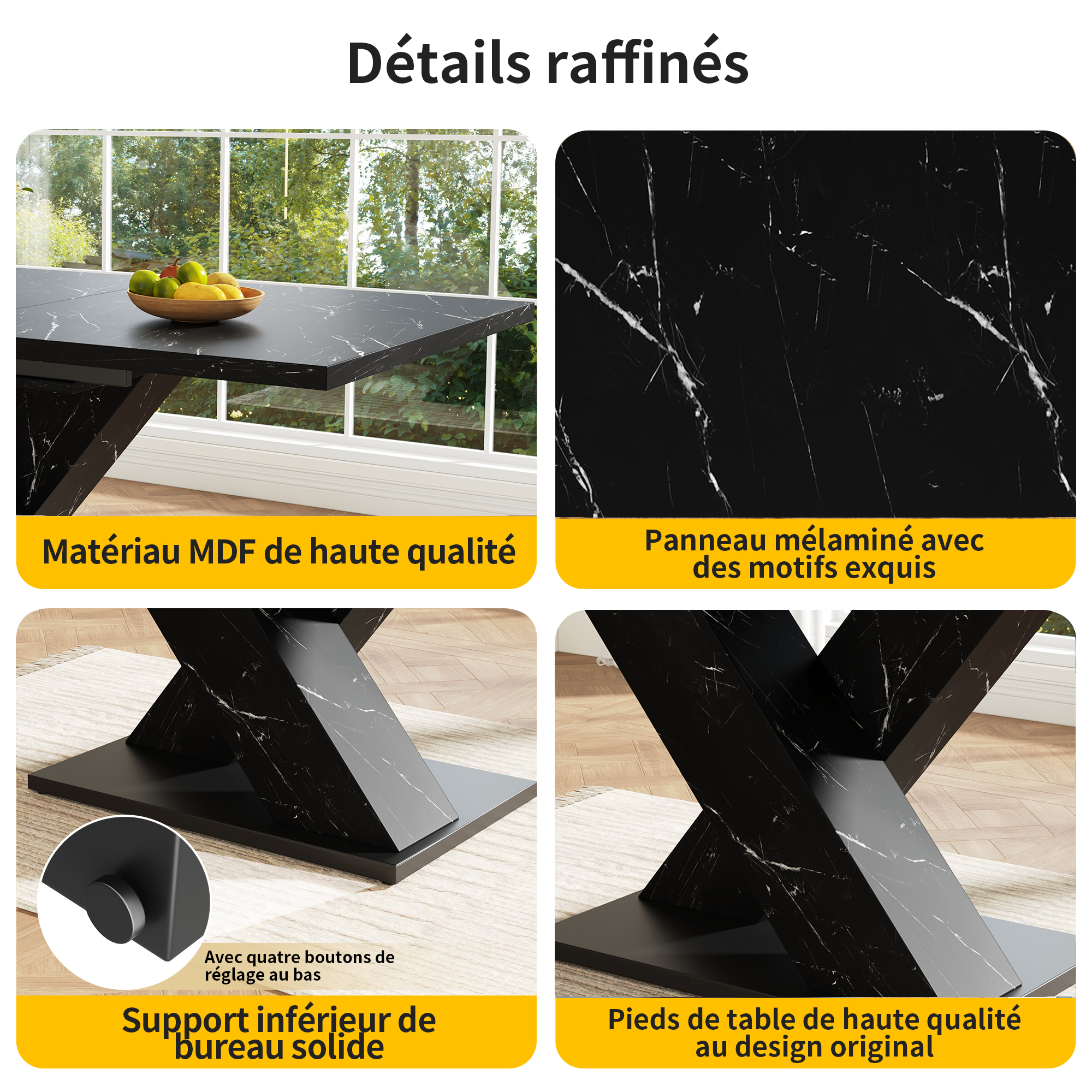 Table à manger couleur bois