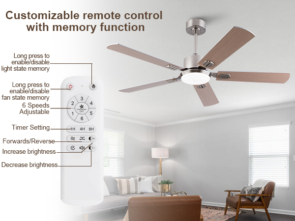 Ventilateur plafond double pales bois