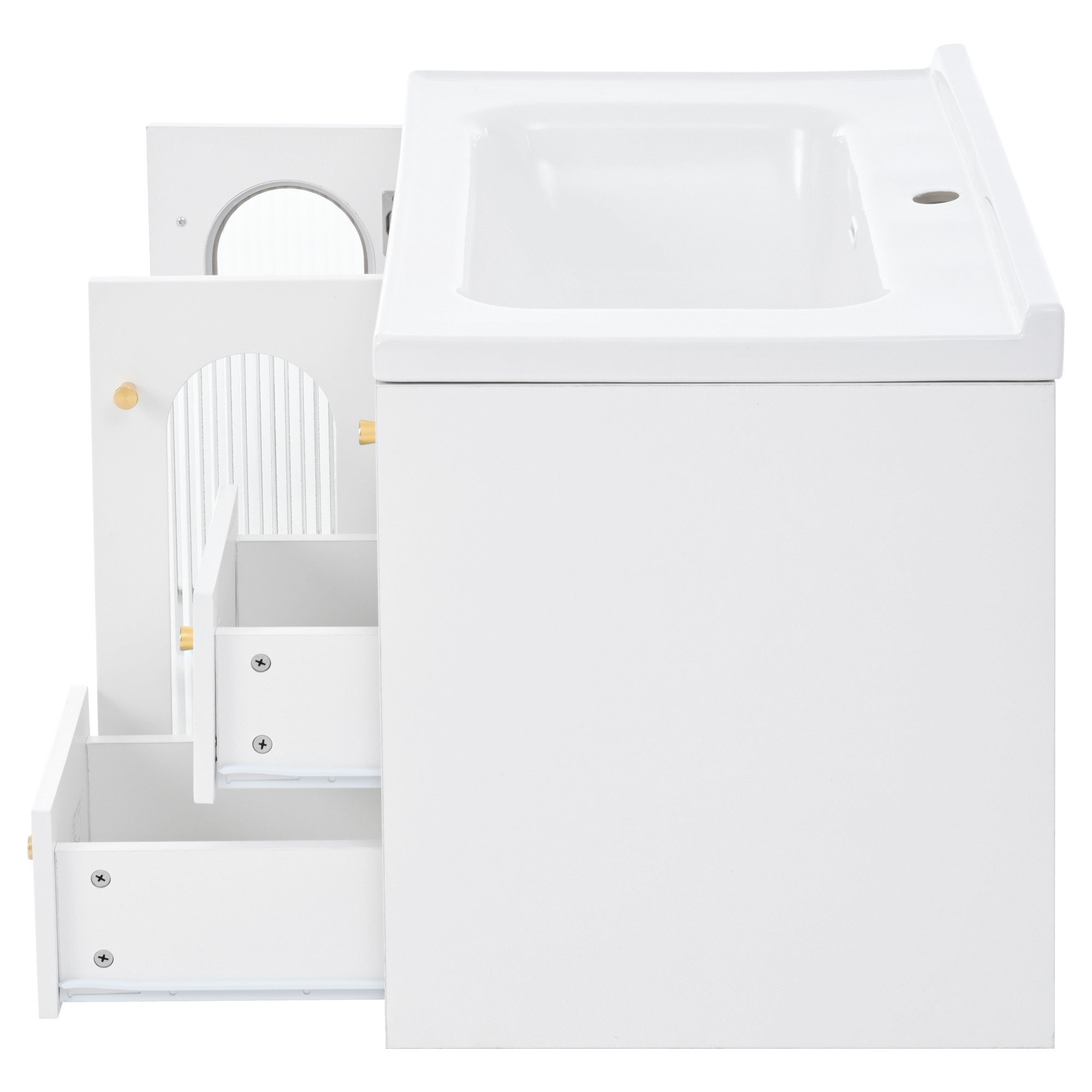 MDF anti-humidité meuble suspendu