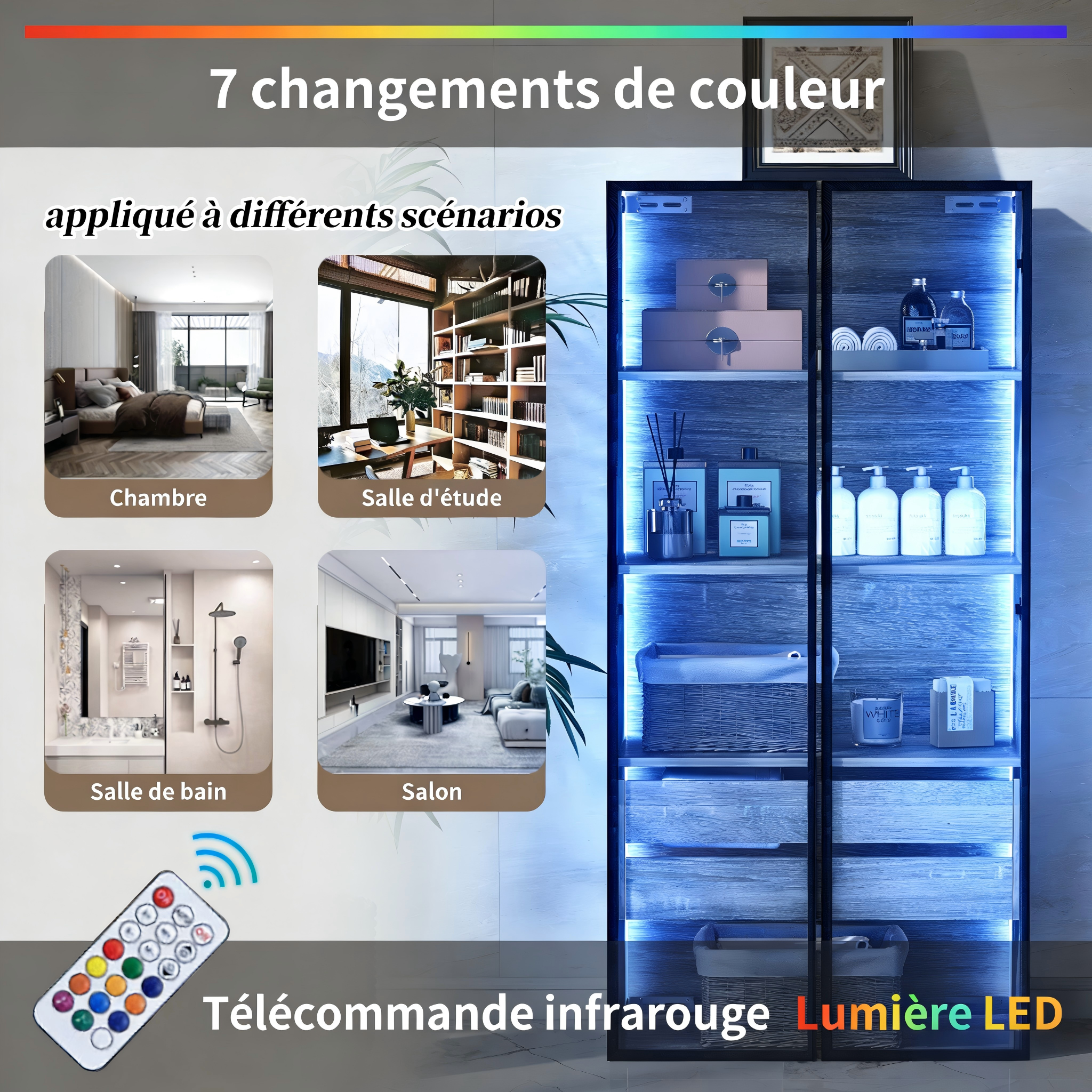 Éclairage LED changeant de couleur