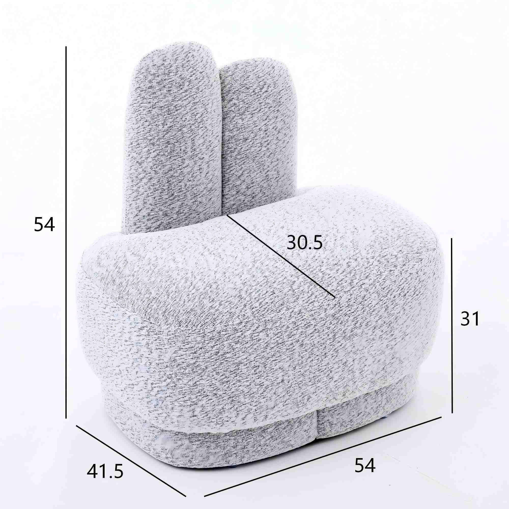 Confort assise moyen-ferme pouf Bunny-Ear