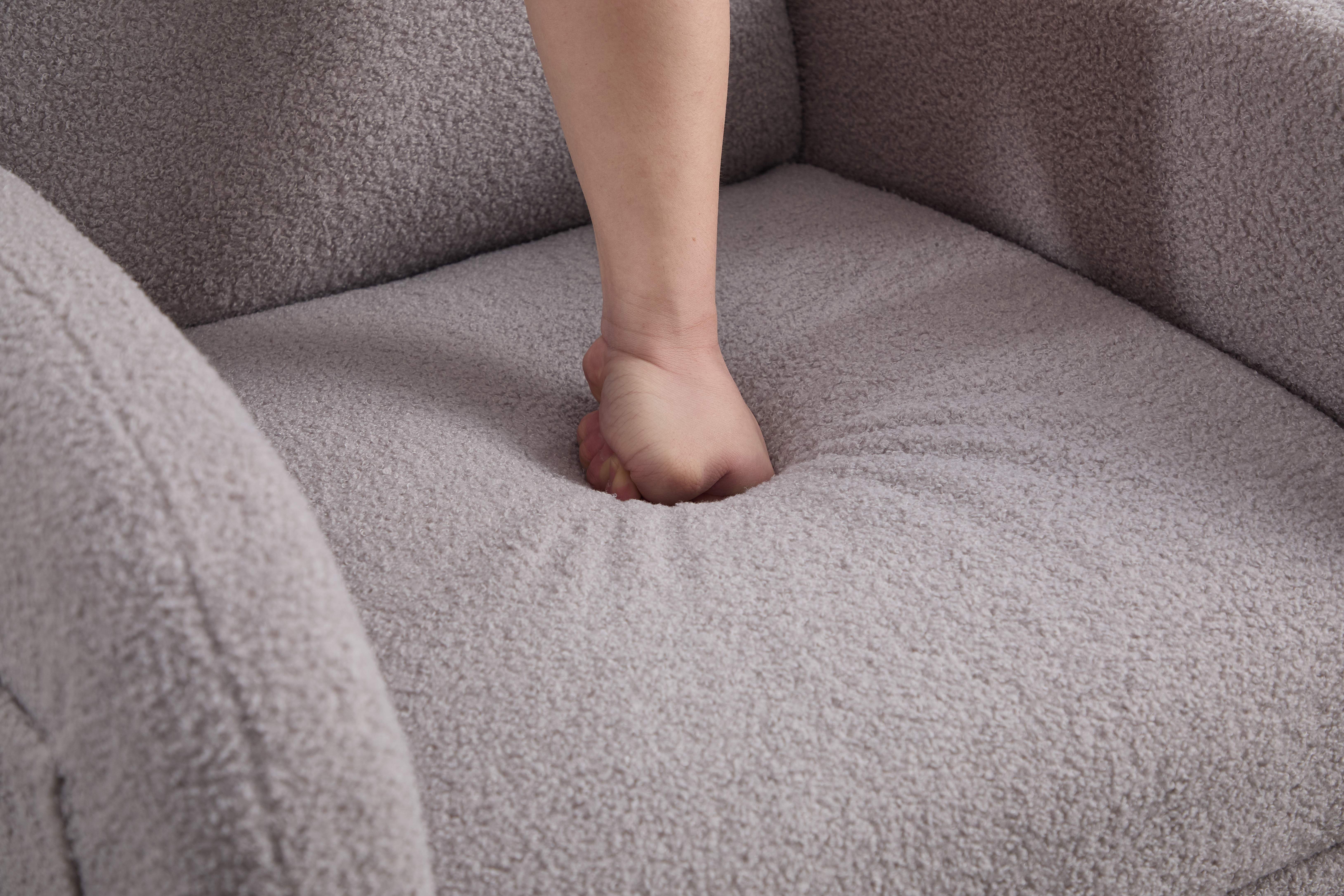 Fauteuil repose-pieds pliable poches rangement gain de place