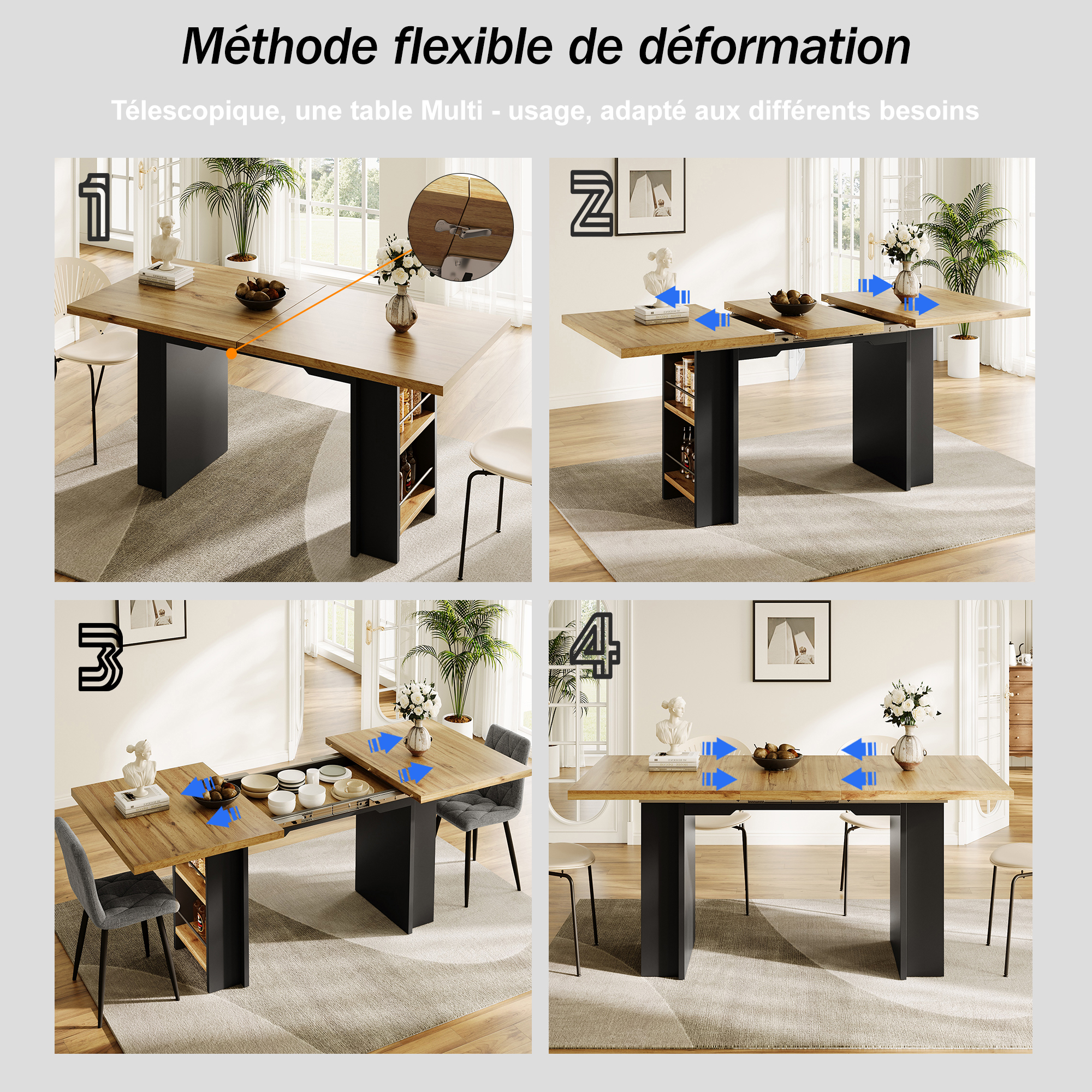 Utilisation cuisine et salon