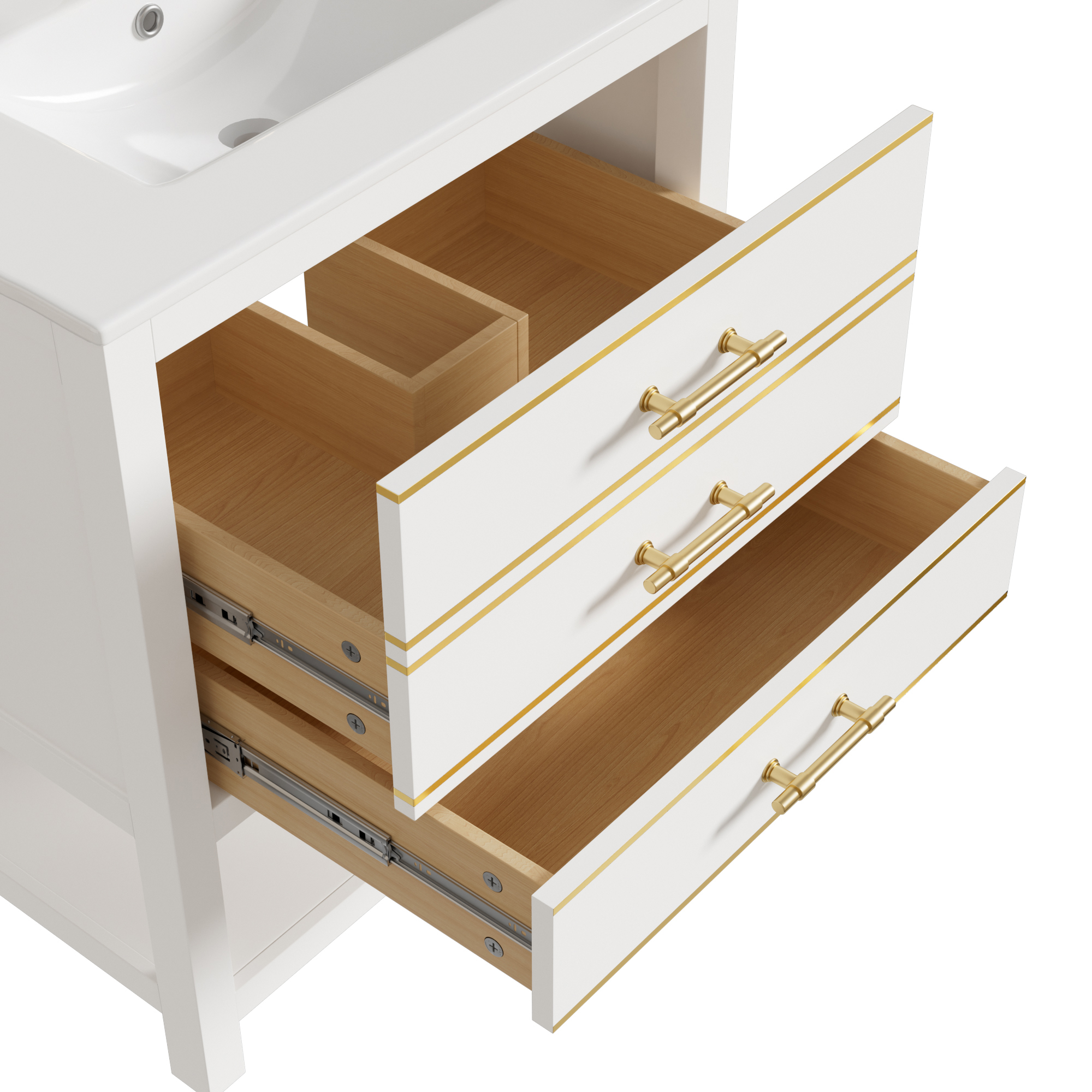 Lavabo céramique intégré facile d’entretien