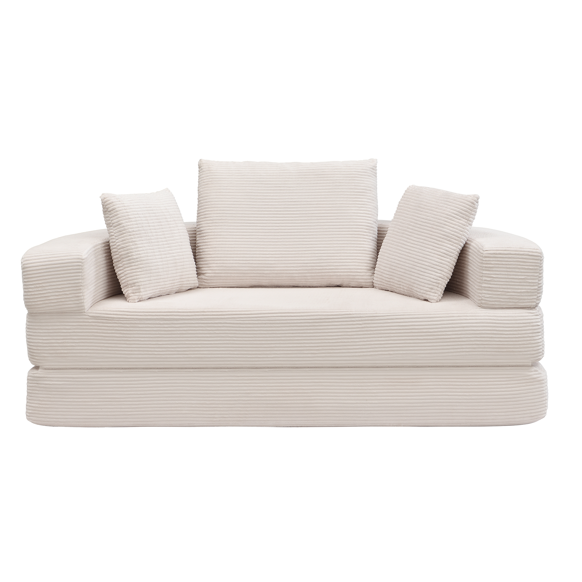 Vue détaillée tissu velours côtelé