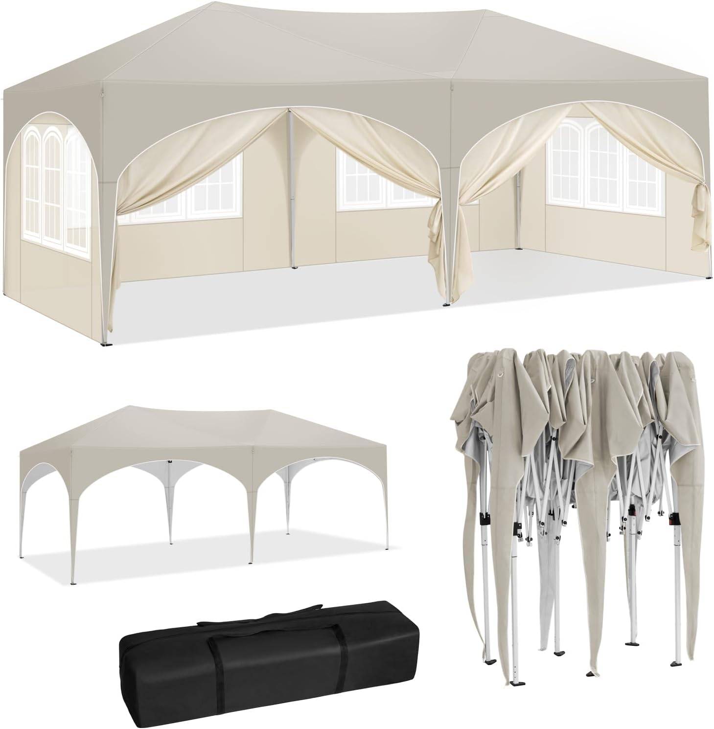 Gazebo 3x6m Beige