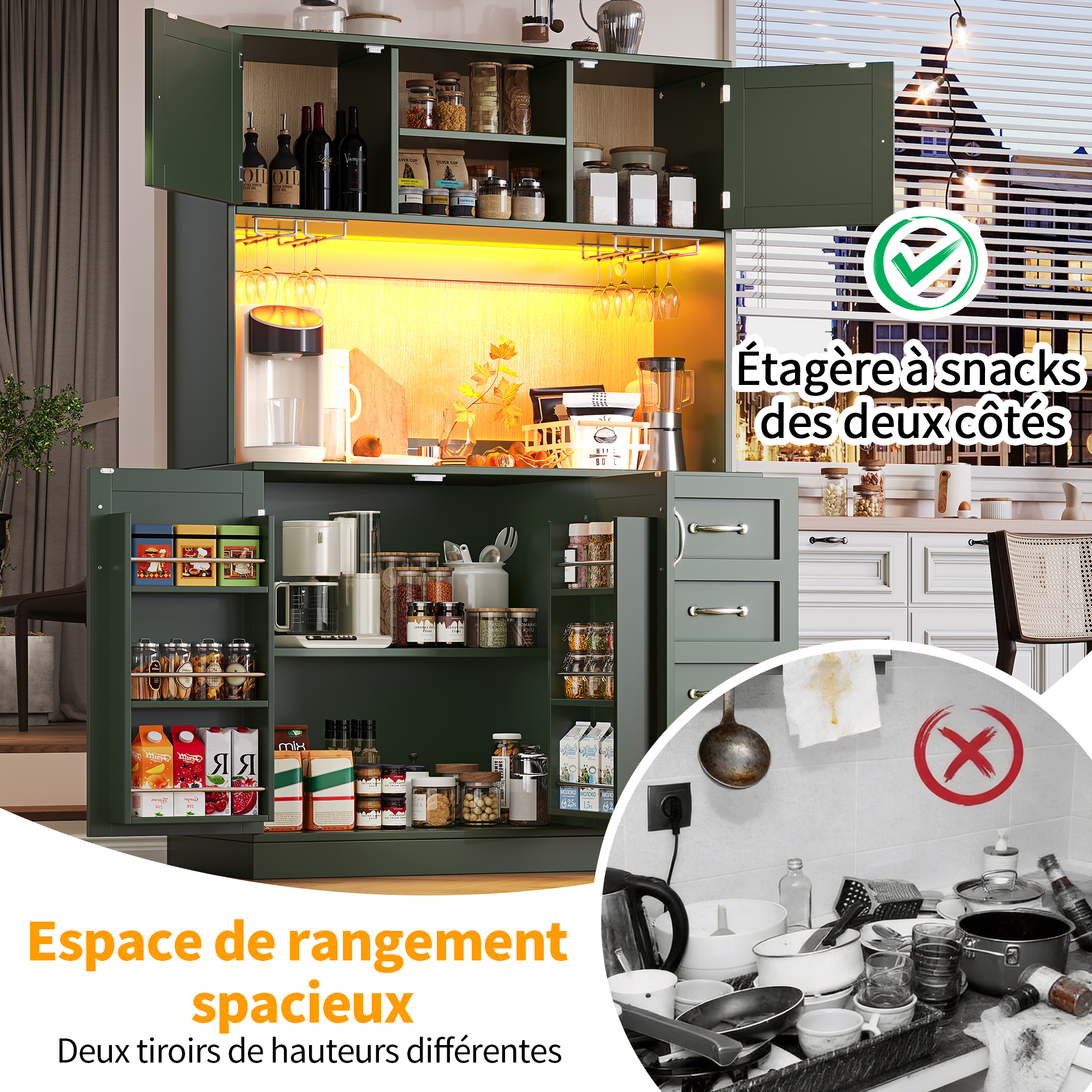 Armoire de rangement cuisine