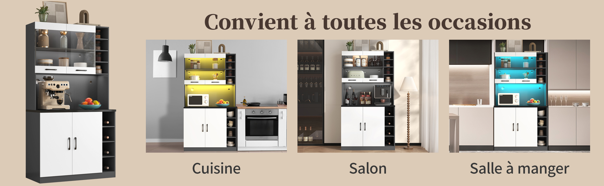 Ablage centrale pour micro-ondes armoire