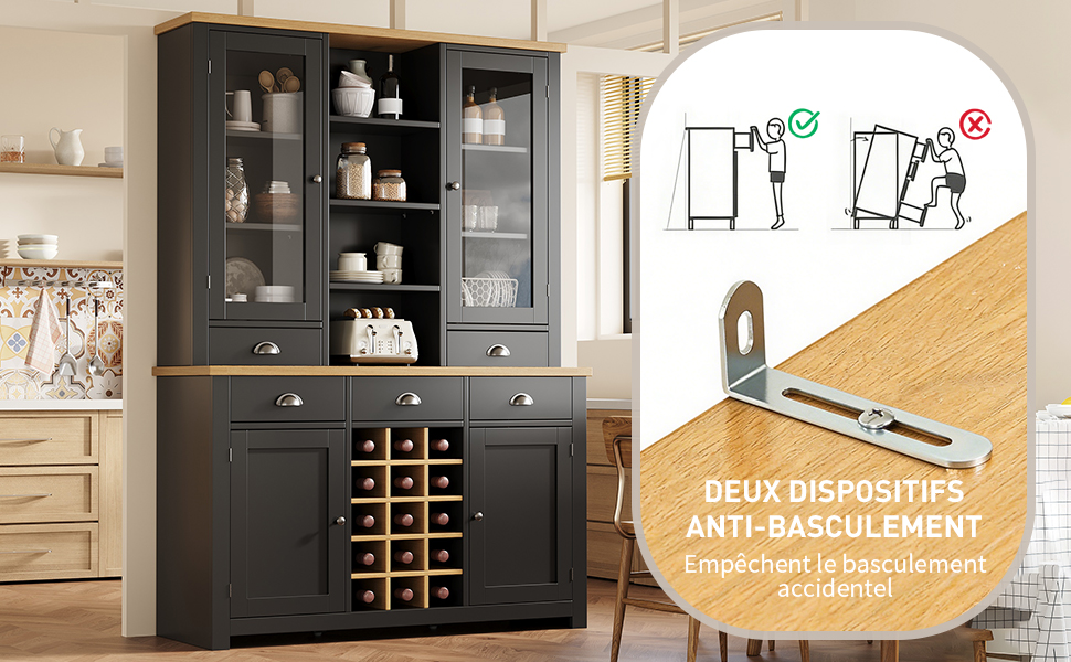 Armoire design moderne porte vitrée