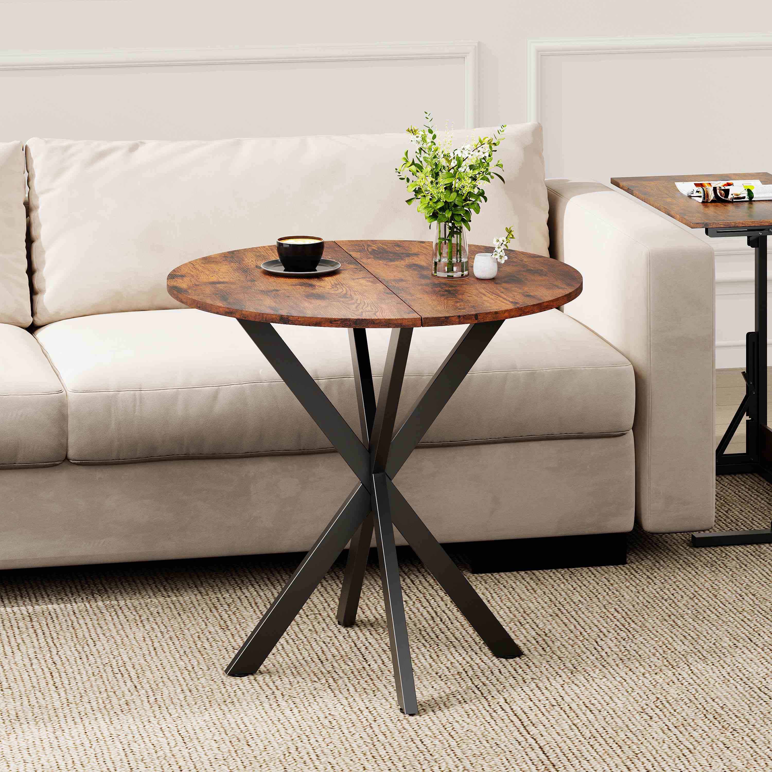 Table ronde 2 personnes compacte petit appartement