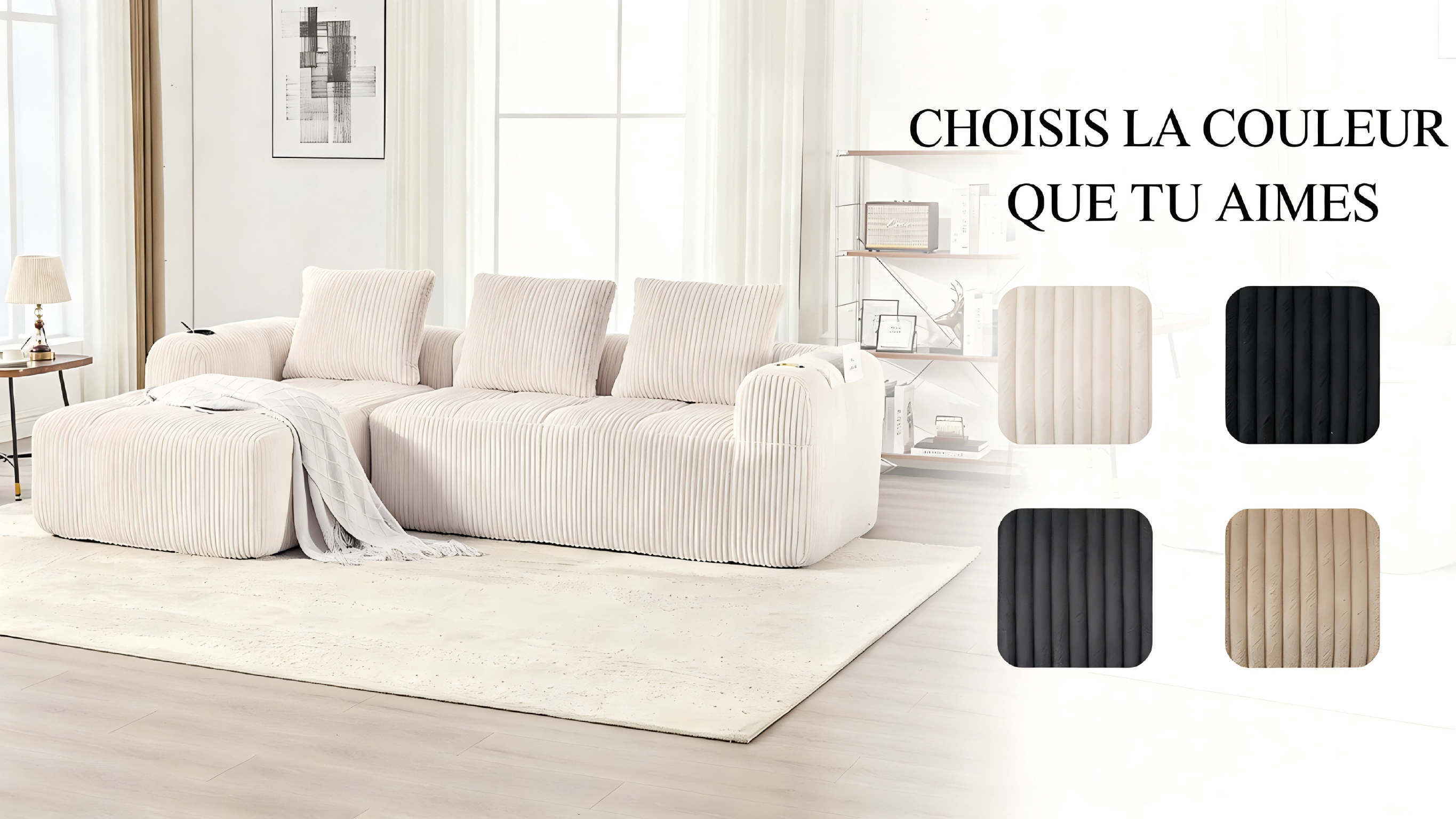 Sofa rétro velours