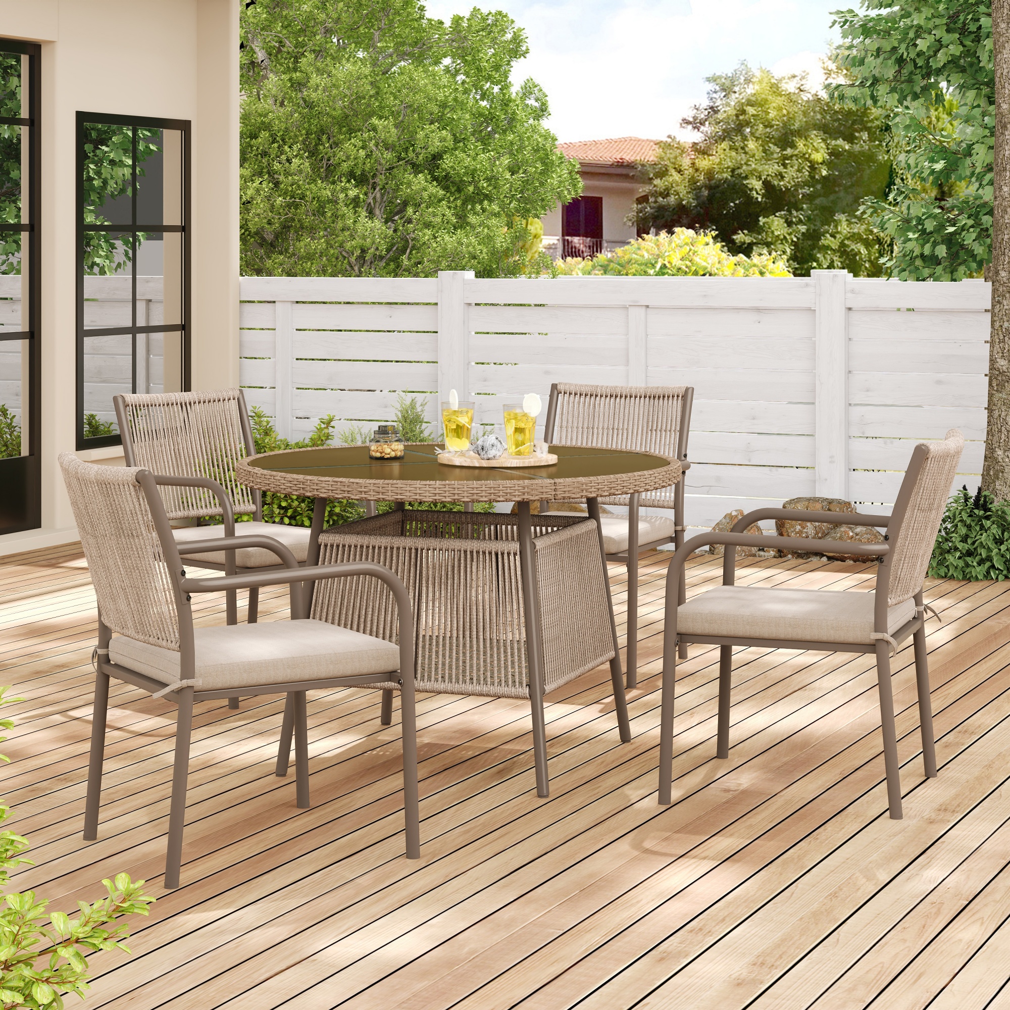 Ensemble de jardin rotin