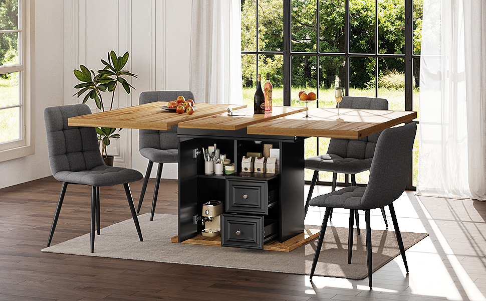 Mécanisme télescopique table extensible