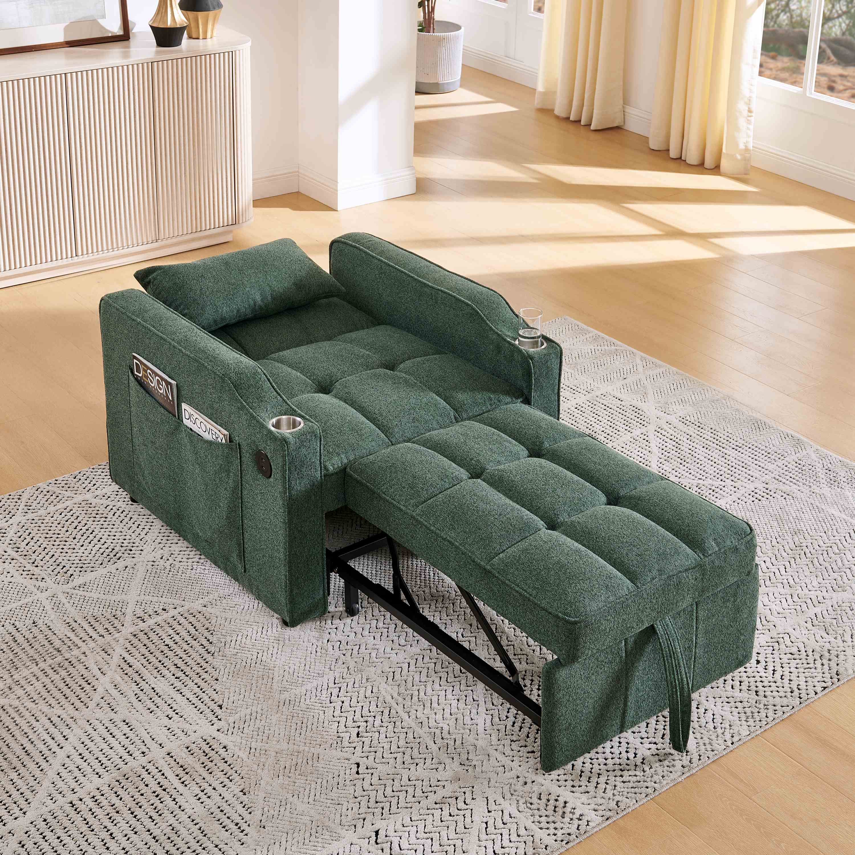 Ports USB Intégrés Sofa-Bett Grün