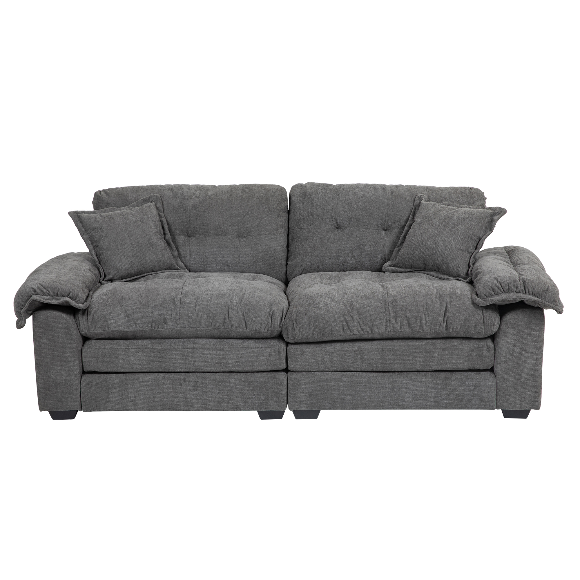 Canapé chenille 84 pouces confort 2-3 personnes design moderne