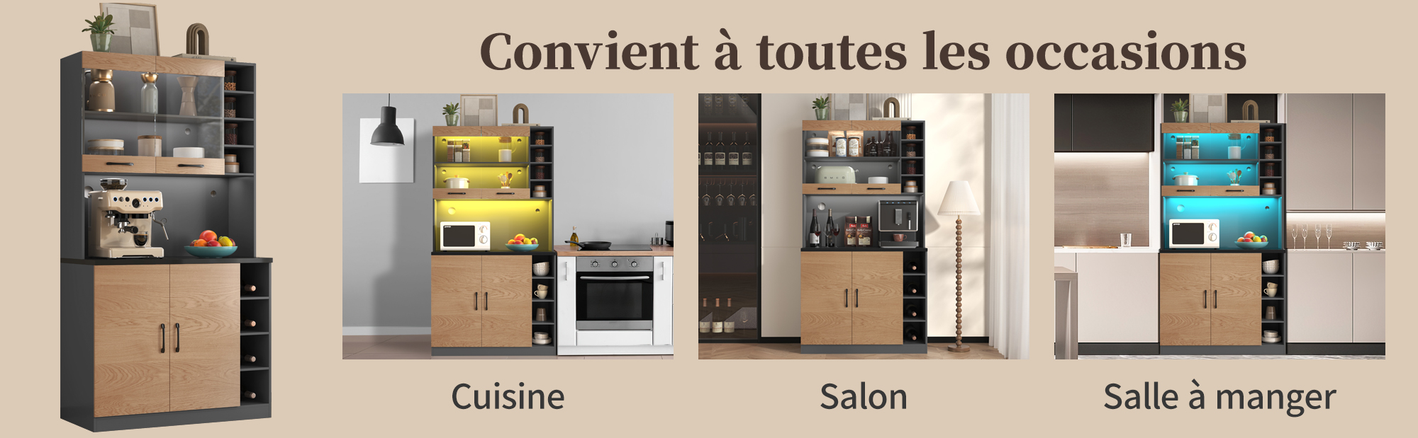 Ablage centrale pour micro-ondes armoire