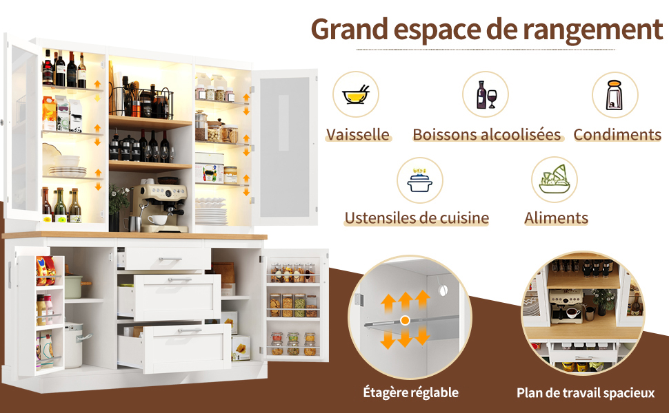 Sécurité anti-chute buffet cuisine