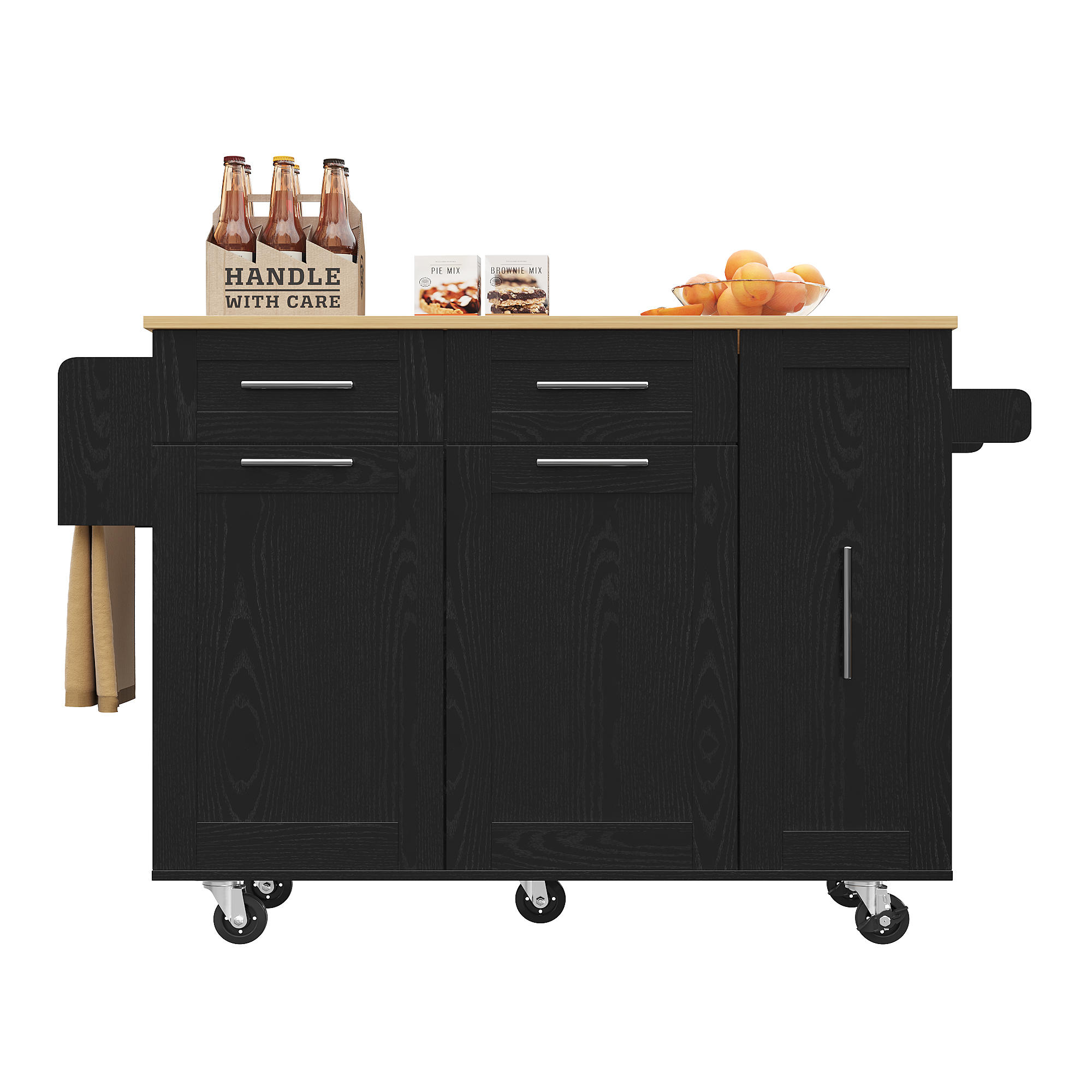 Îlot de cuisine espace rangement extensible