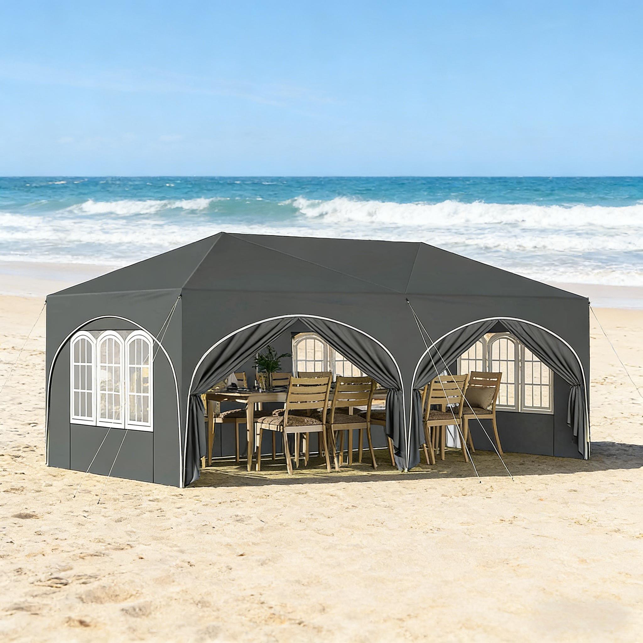 Gazebo 3x6m Gris