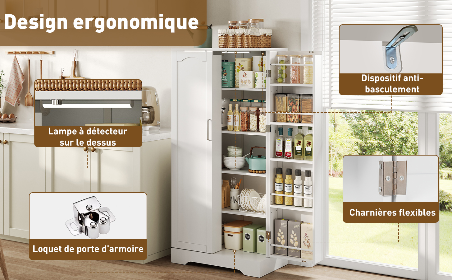 Armoire cuisine LED 3
