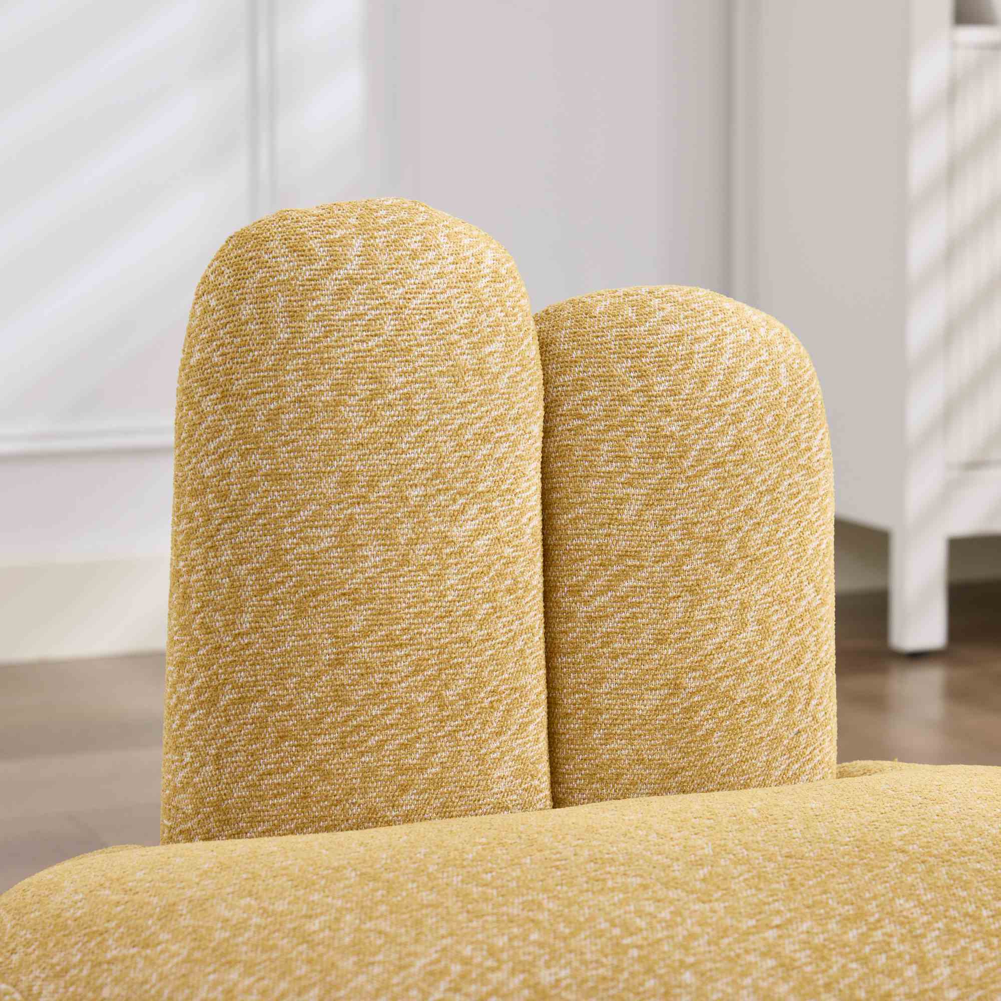 Usage polyvalent pouf Bunny-Ear Jaune pâle salon/enfant