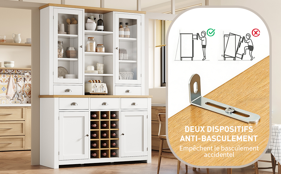 Armoire design moderne porte vitrée