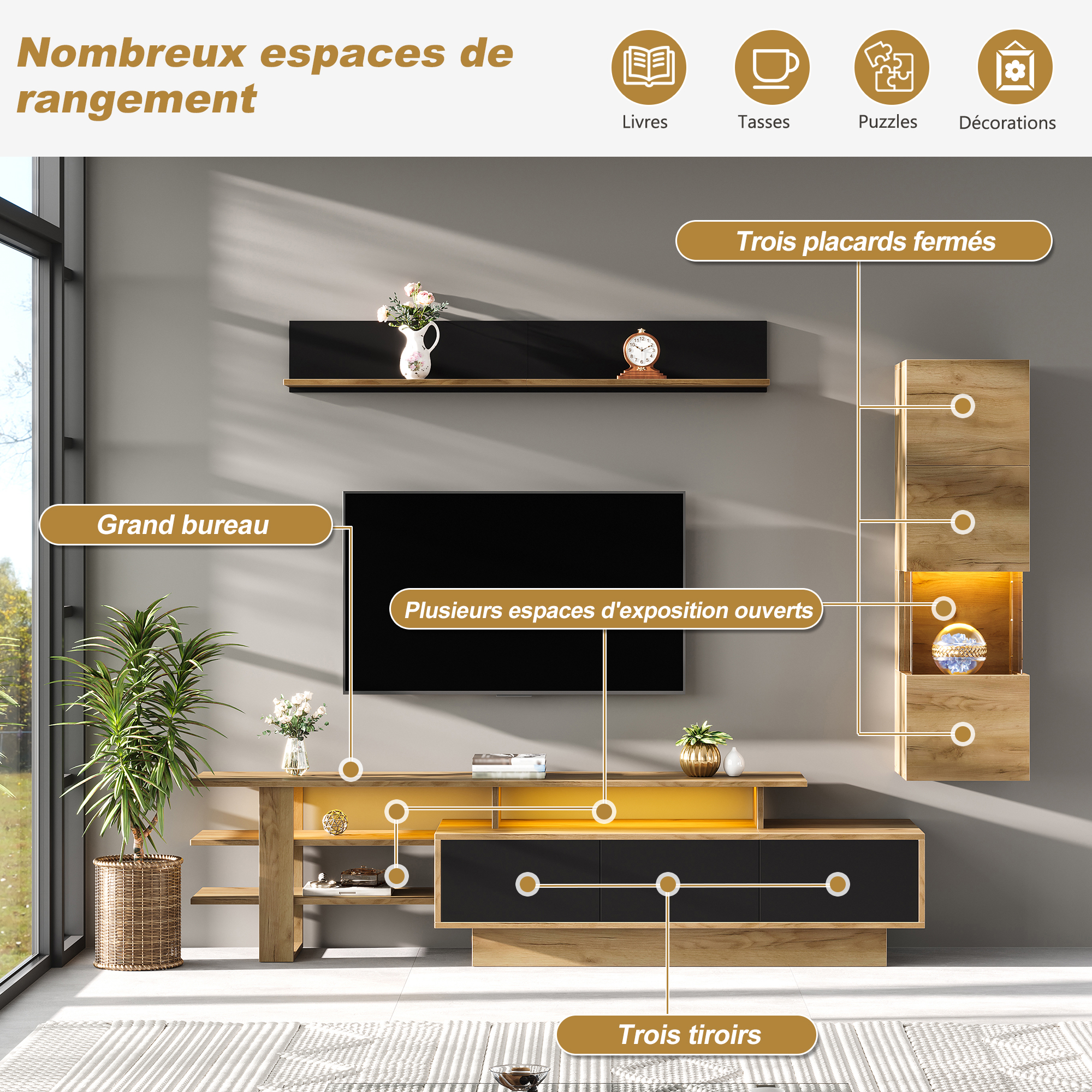 Dimensions du meuble TV