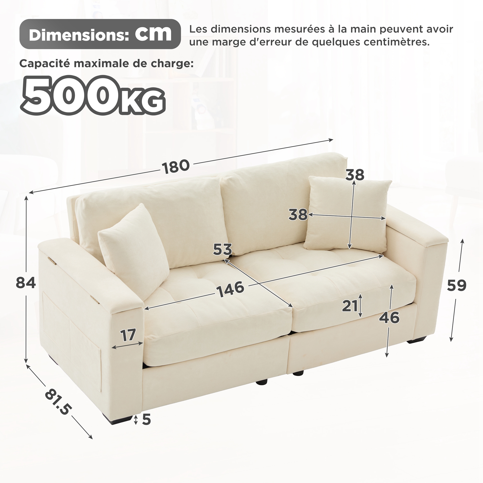 Montage facile du sofa