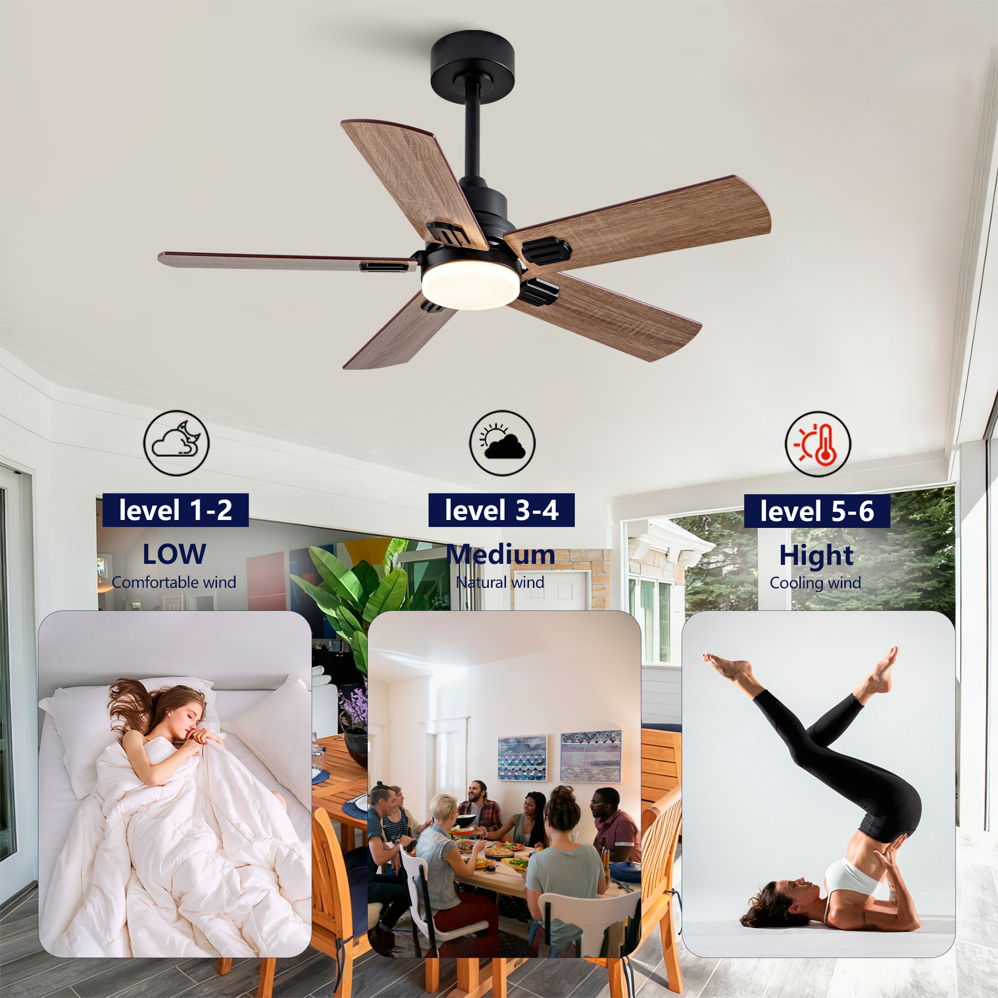 Ventilateur 42 pouces réglable