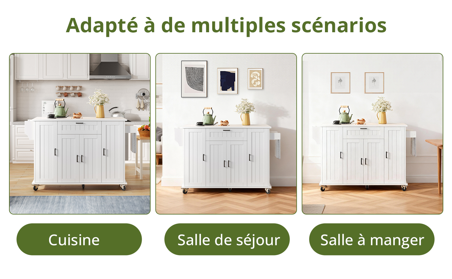Chariot von cuisine mit Design von rangement polyvalent