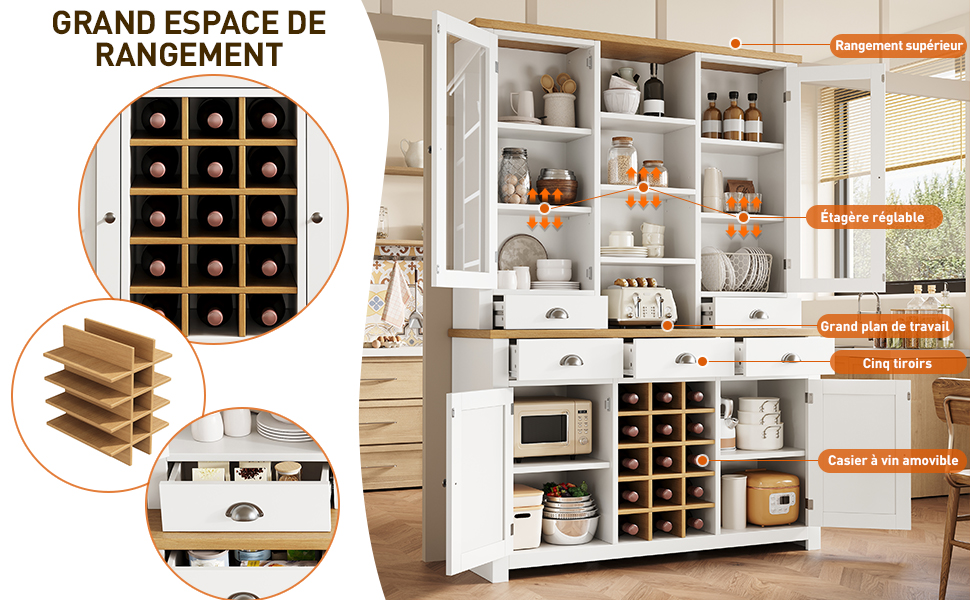 Armoire cuisine robuste et facile d'entretien