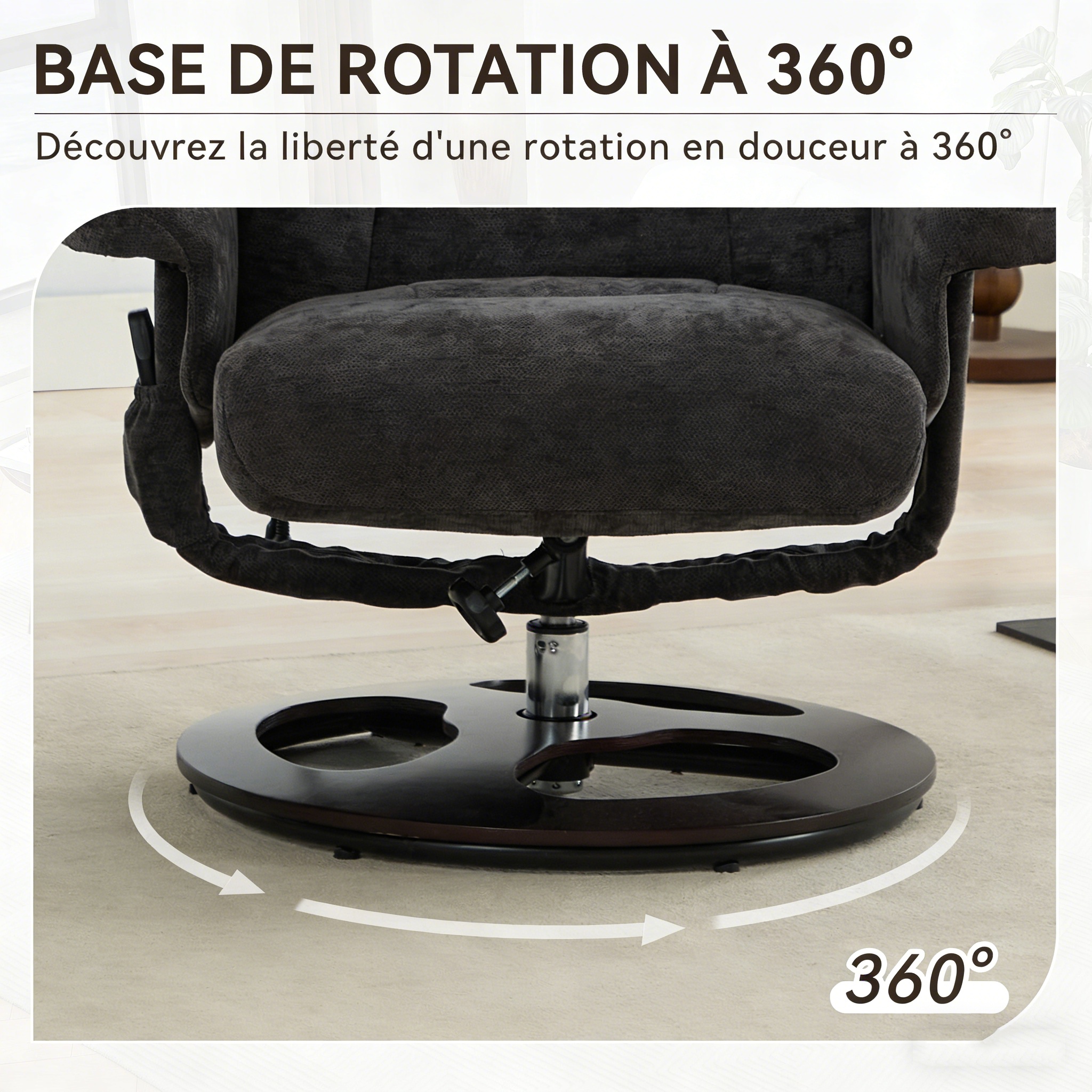 Fauteuil massage 5 points chauffage fonction détente profonde