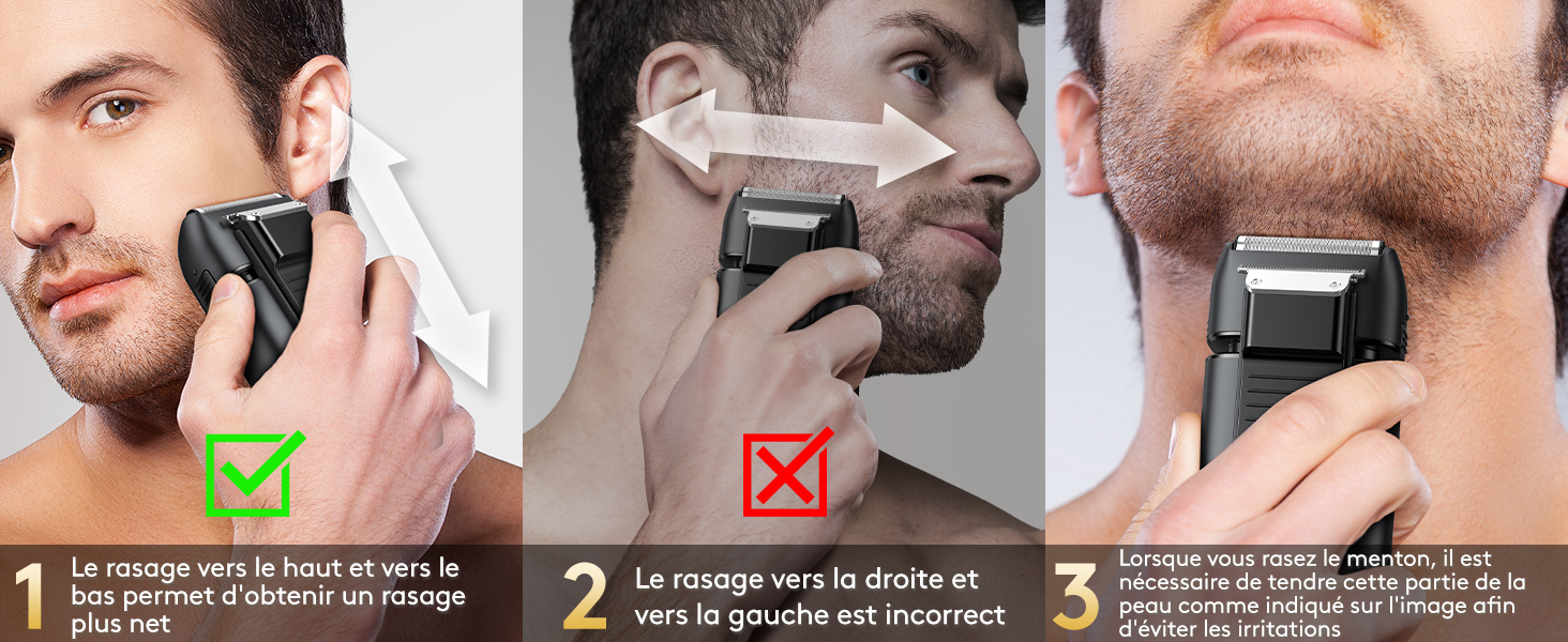 Rasoir électrique grilles