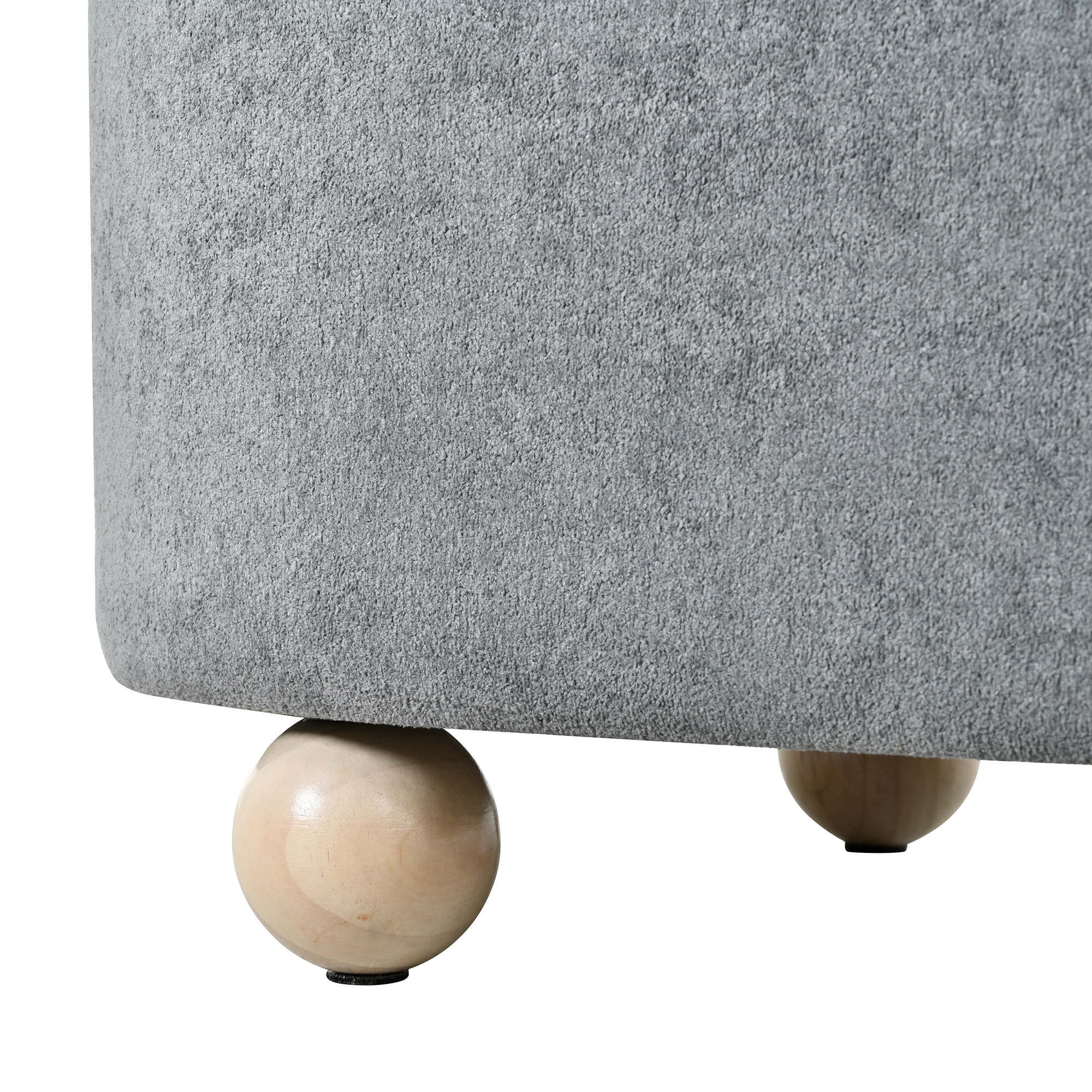 Dimensions banquette gris 110x41x47 cm