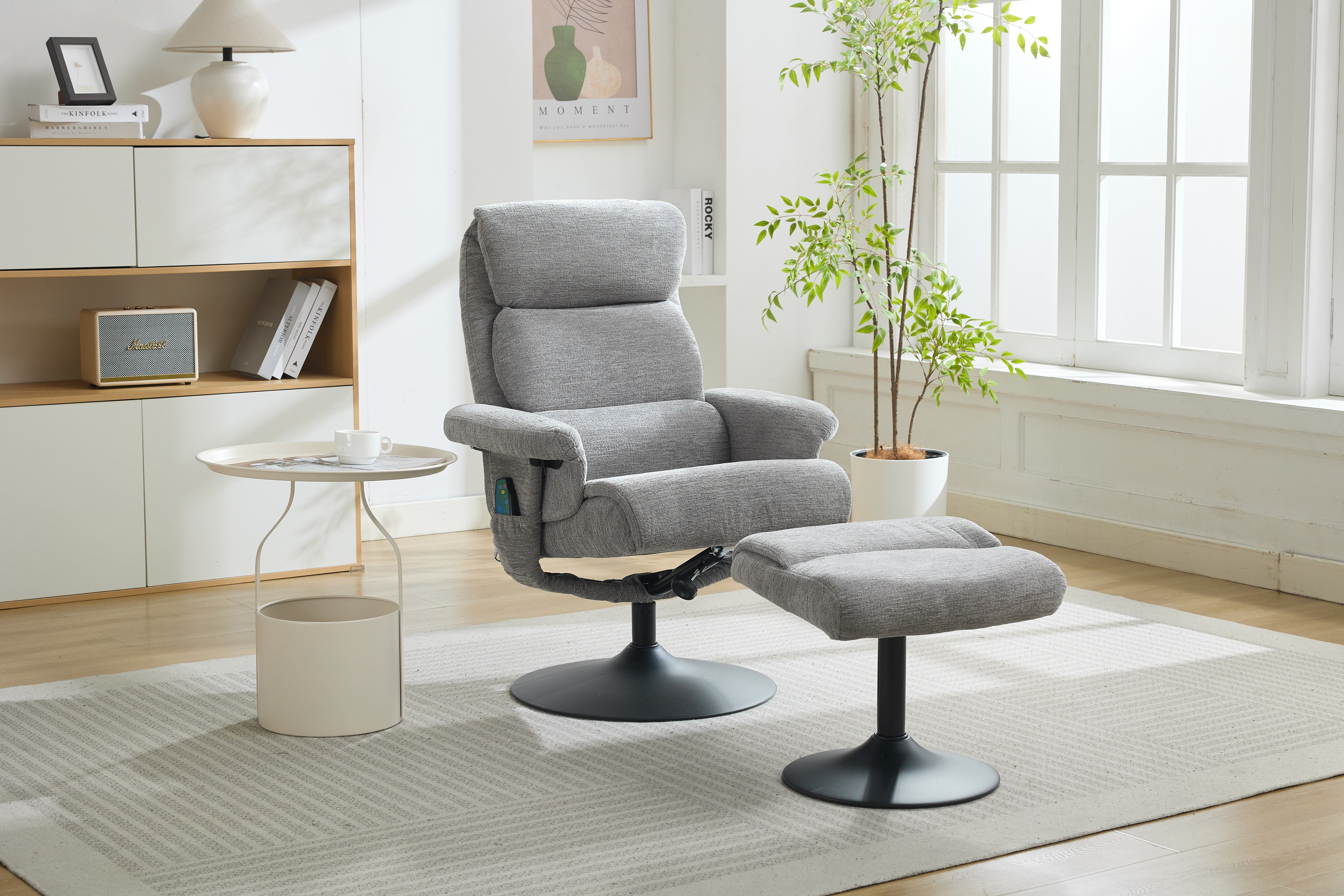 Fauteuil tissu chenille haute qualité doux respirant design moderne