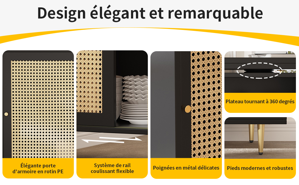 Meuble polyvalent cuisine salon salle à manger